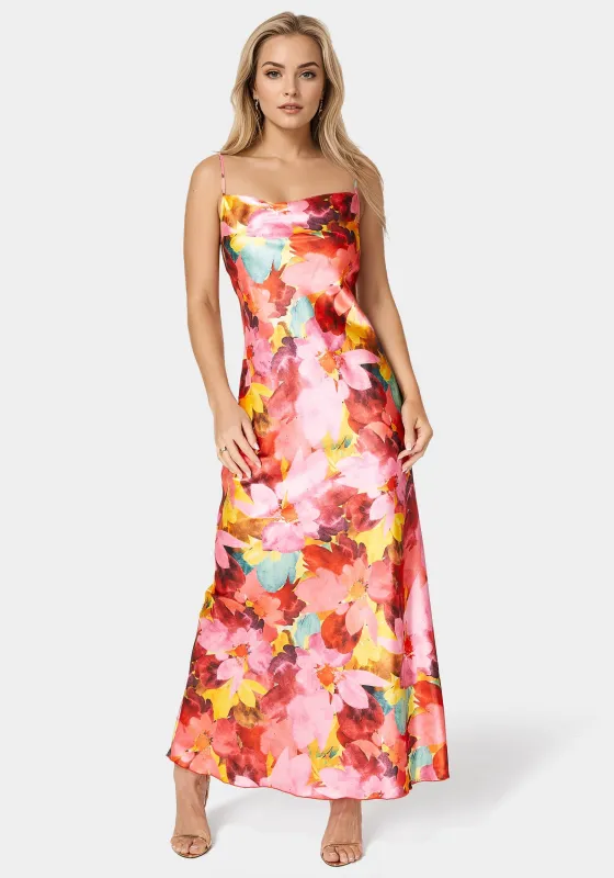 Printed Stain Maxi Dress sold by Bebe