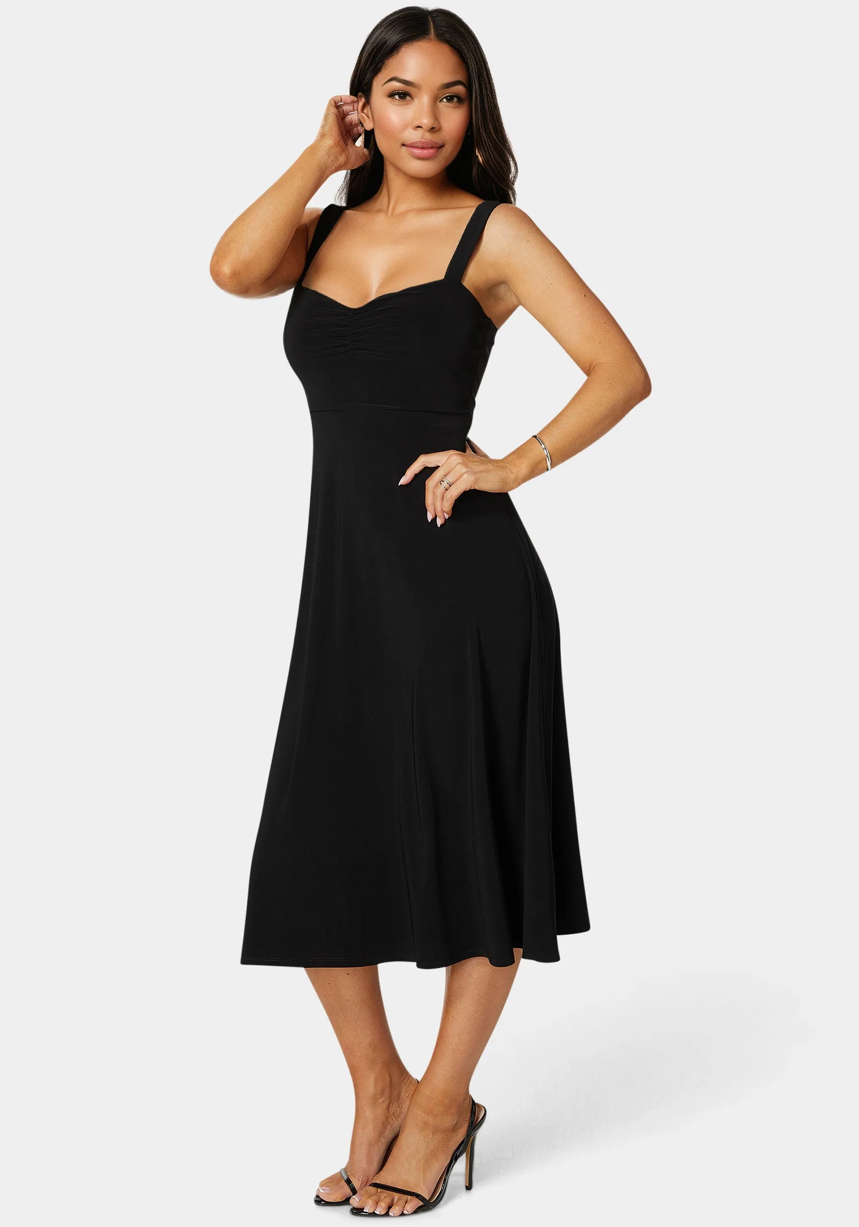 Sweetheart Fit & Flare Midi Dress sold by Bebe product image thumbnail 2