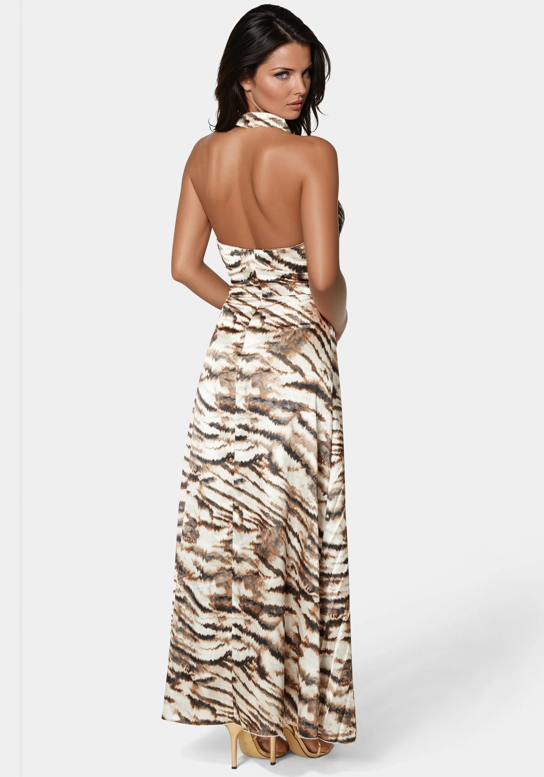 Estelle Pleated Maxi Dress sold by Bebe product image thumbnail 3
