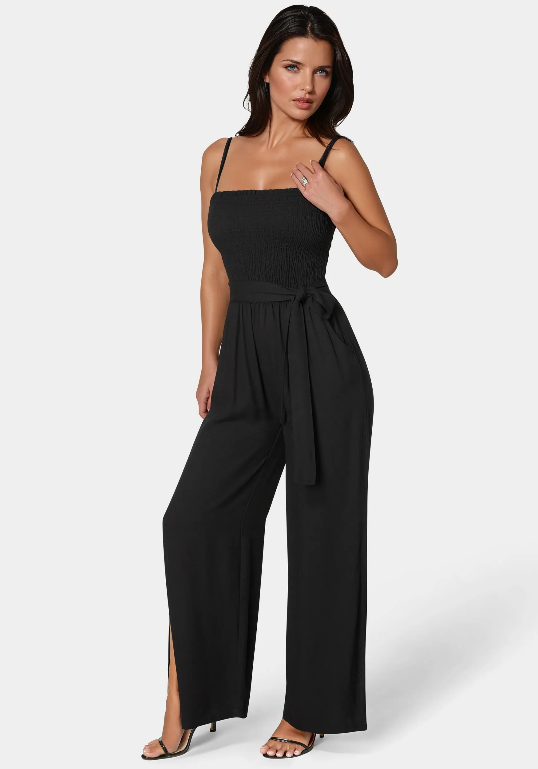 Smocked Top Jumpsuit sold by Bebe product image thumbnail 2