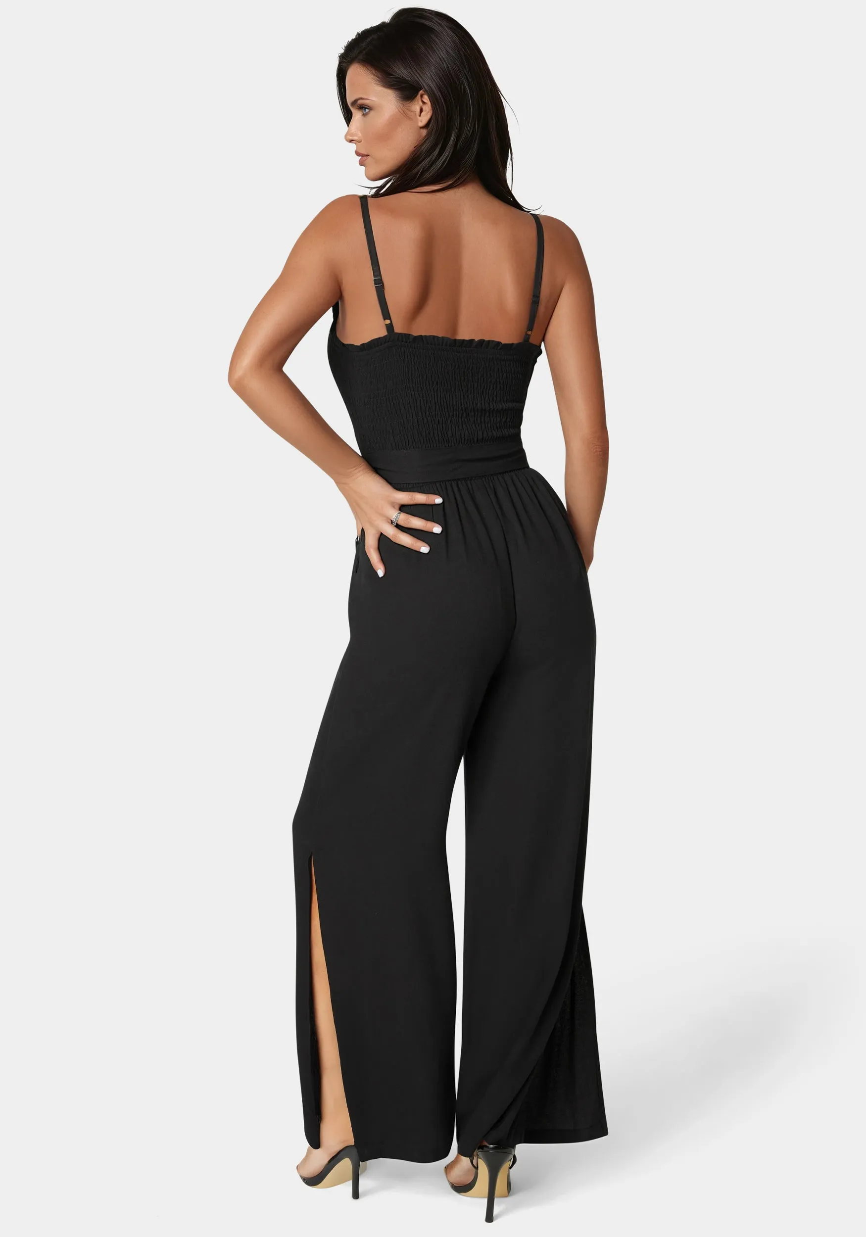 Smocked Top Jumpsuit sold by Bebe product image thumbnail 4