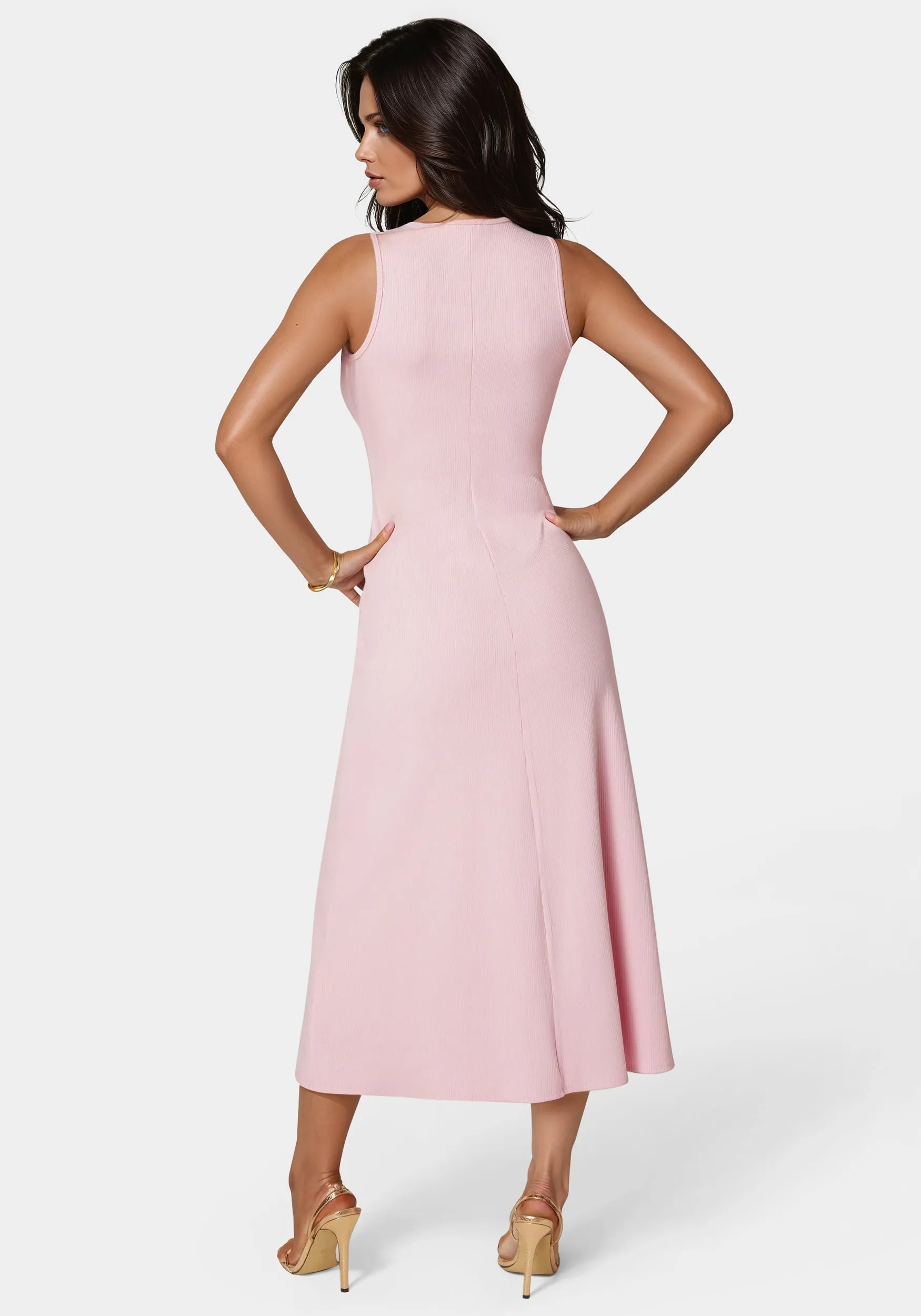 Rib A-Line Maxi Dress sold by Bebe product image thumbnail 4