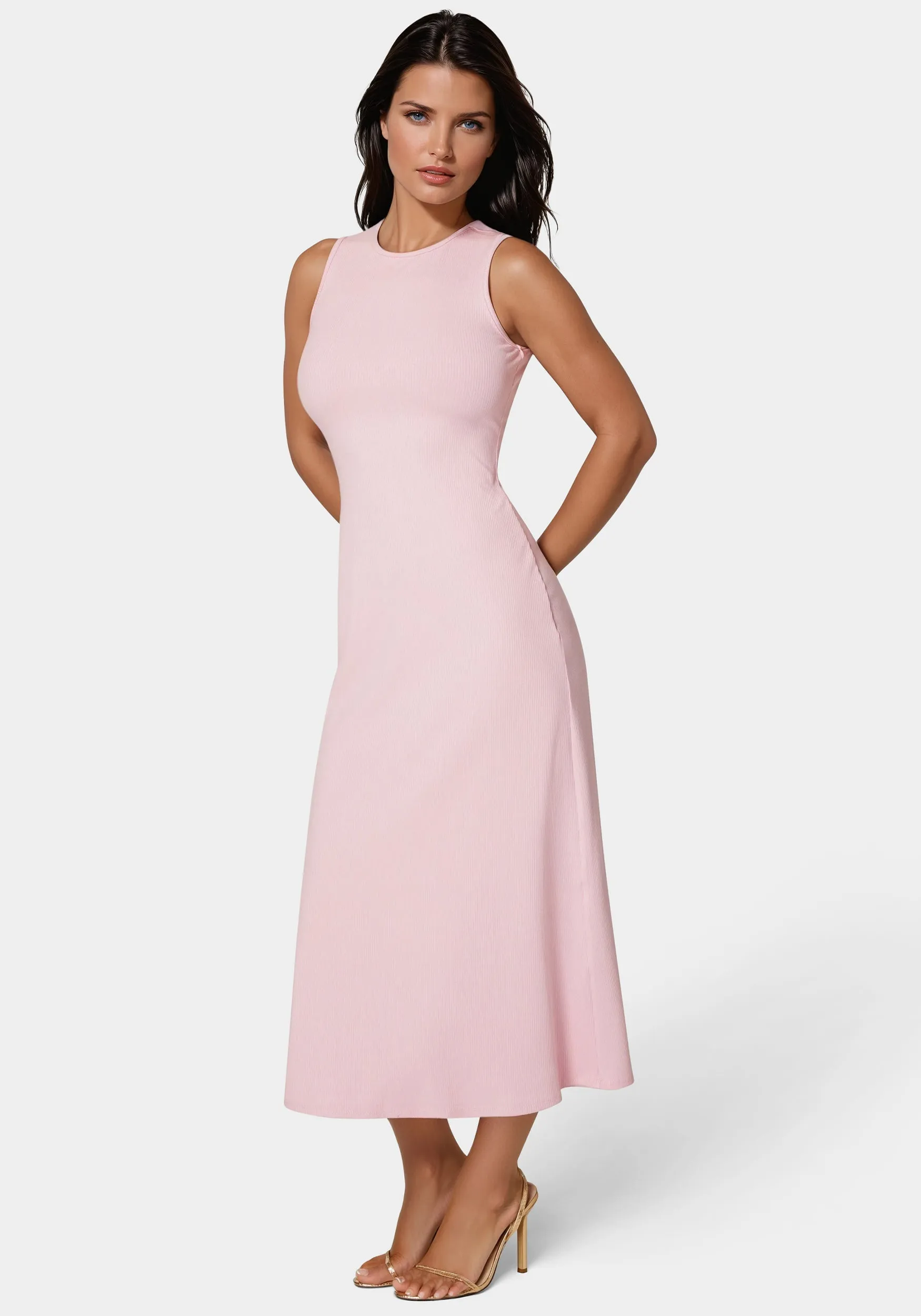 Rib A-Line Maxi Dress sold by Bebe product image thumbnail 2