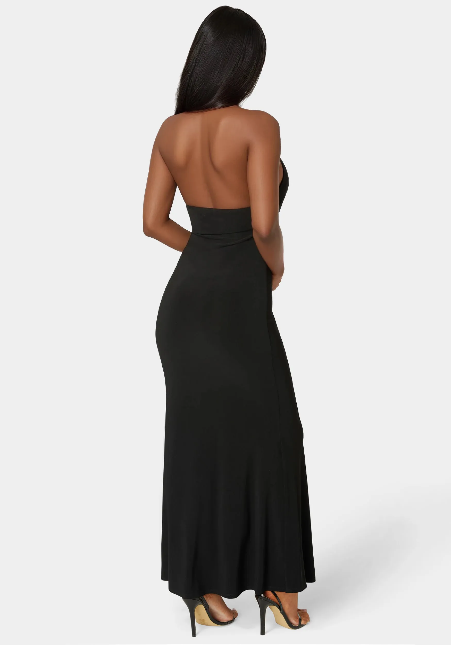 Surplice Drape Maxi Dress sold by Bebe product image thumbnail 4