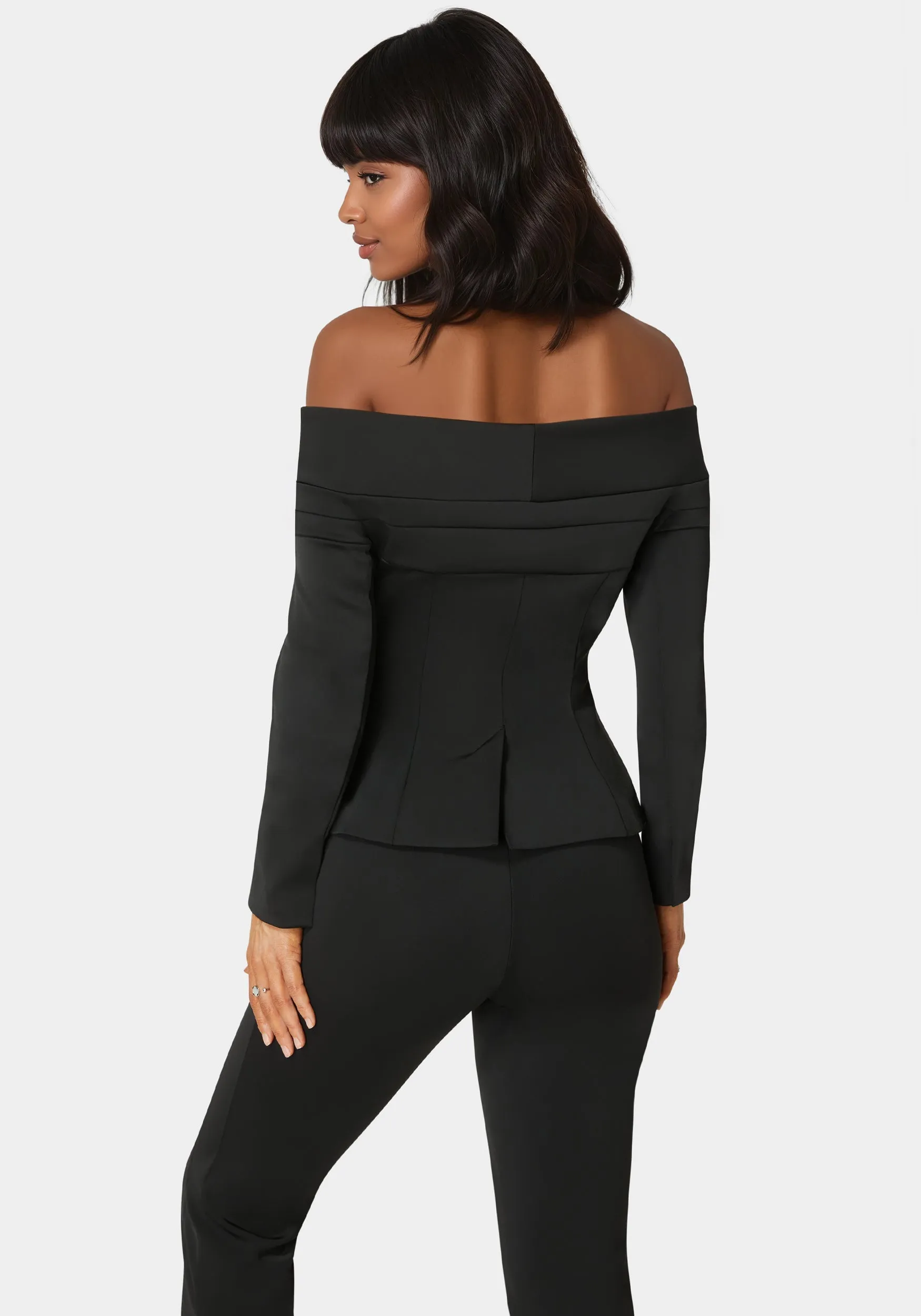 Tailored Off Shoulder Blazer sold by Bebe product image thumbnail 4