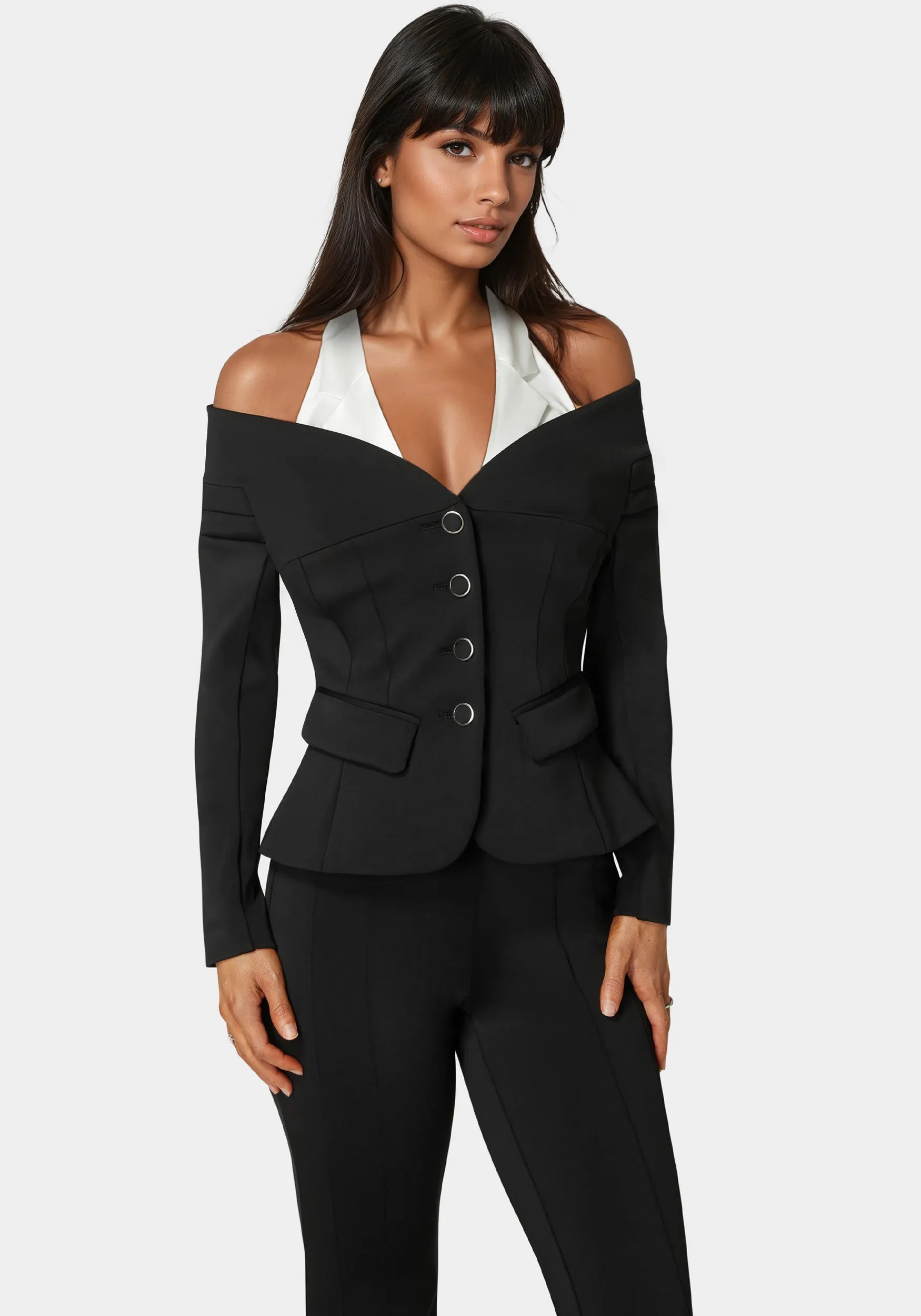 Tailored Off Shoulder Blazer sold by Bebe product image thumbnail 2