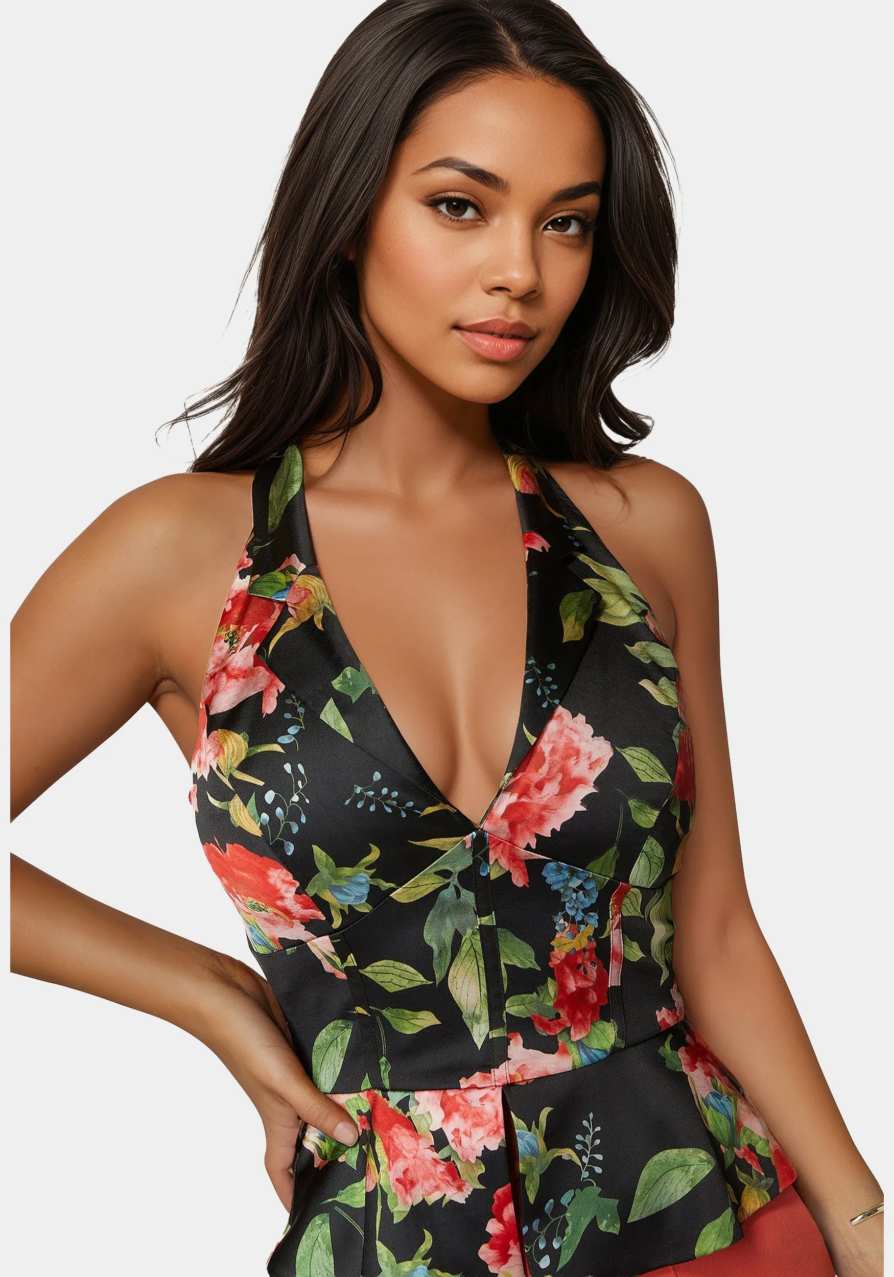 Satin Halter Top sold by Bebe product image thumbnail 3