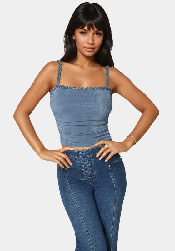 Braided Strap Knit Top sold by Bebe