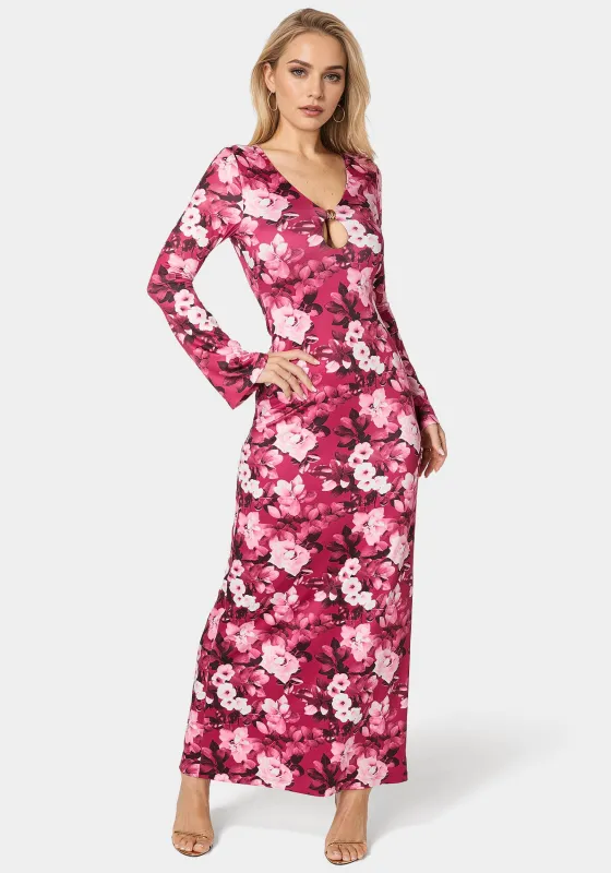 Long Sleeve Keyhole Maxi sold by Bebe