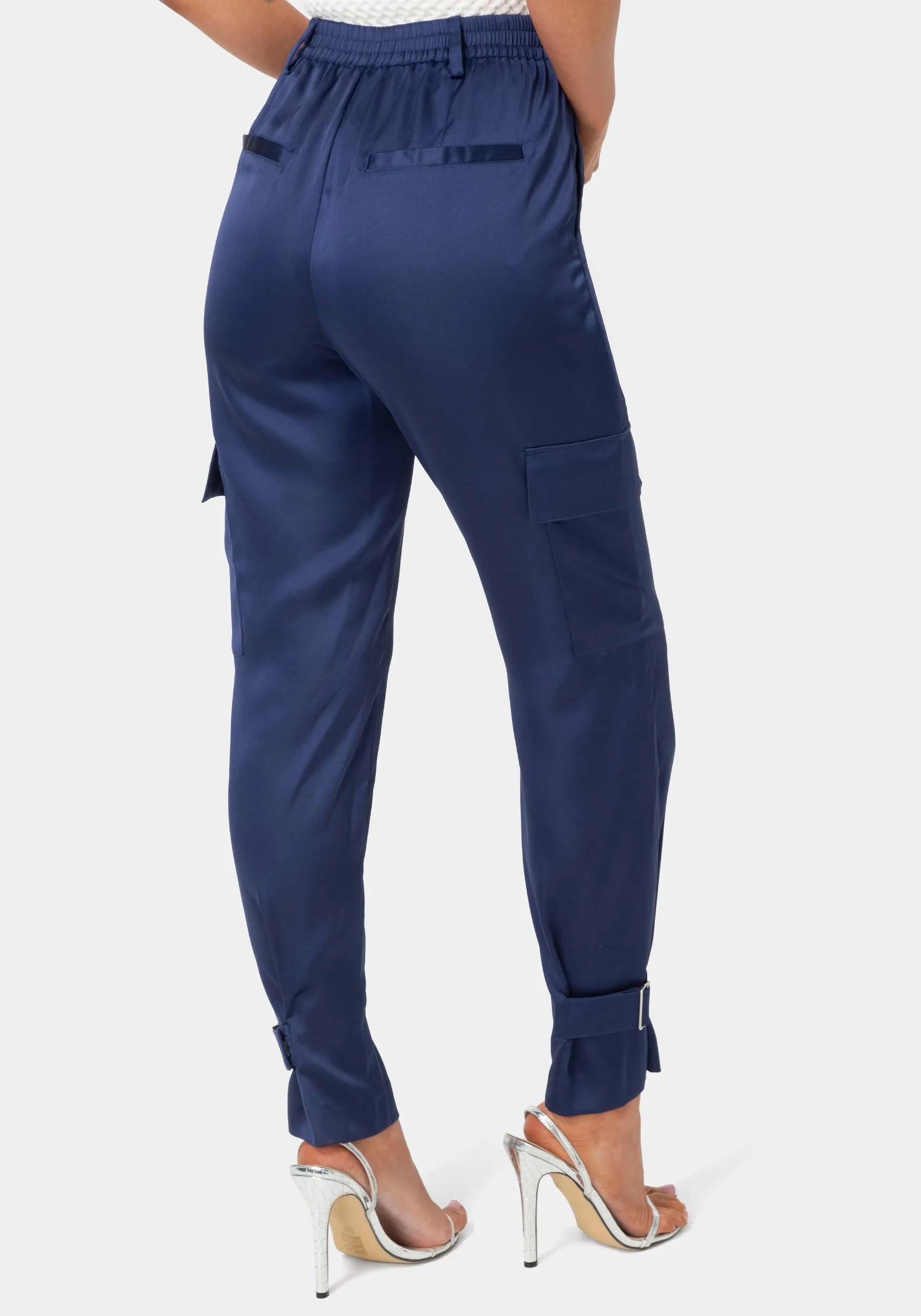 Satin Cargo Jogger sold by Bebe product image thumbnail 4