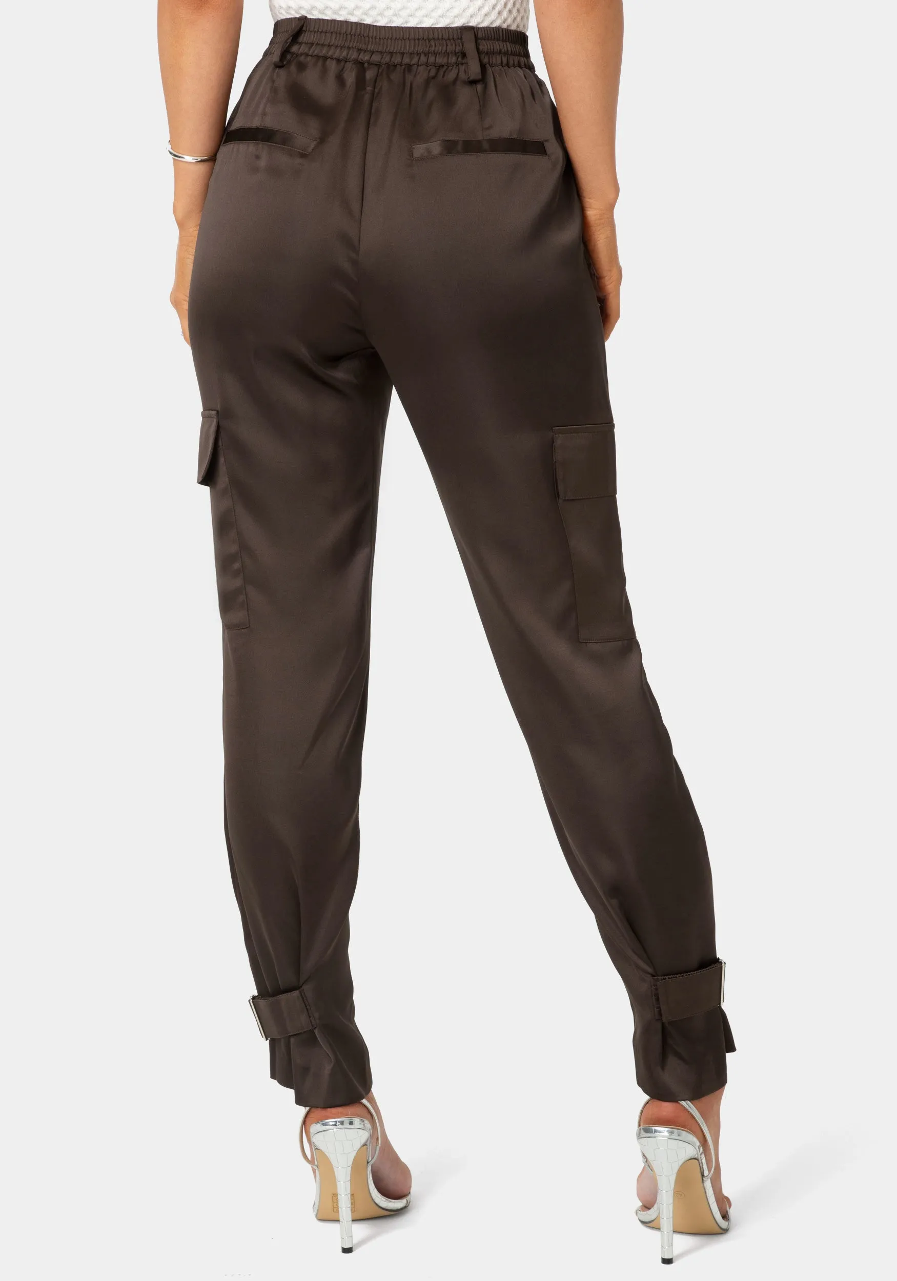 Satin Cargo Jogger sold by Bebe product image thumbnail 4