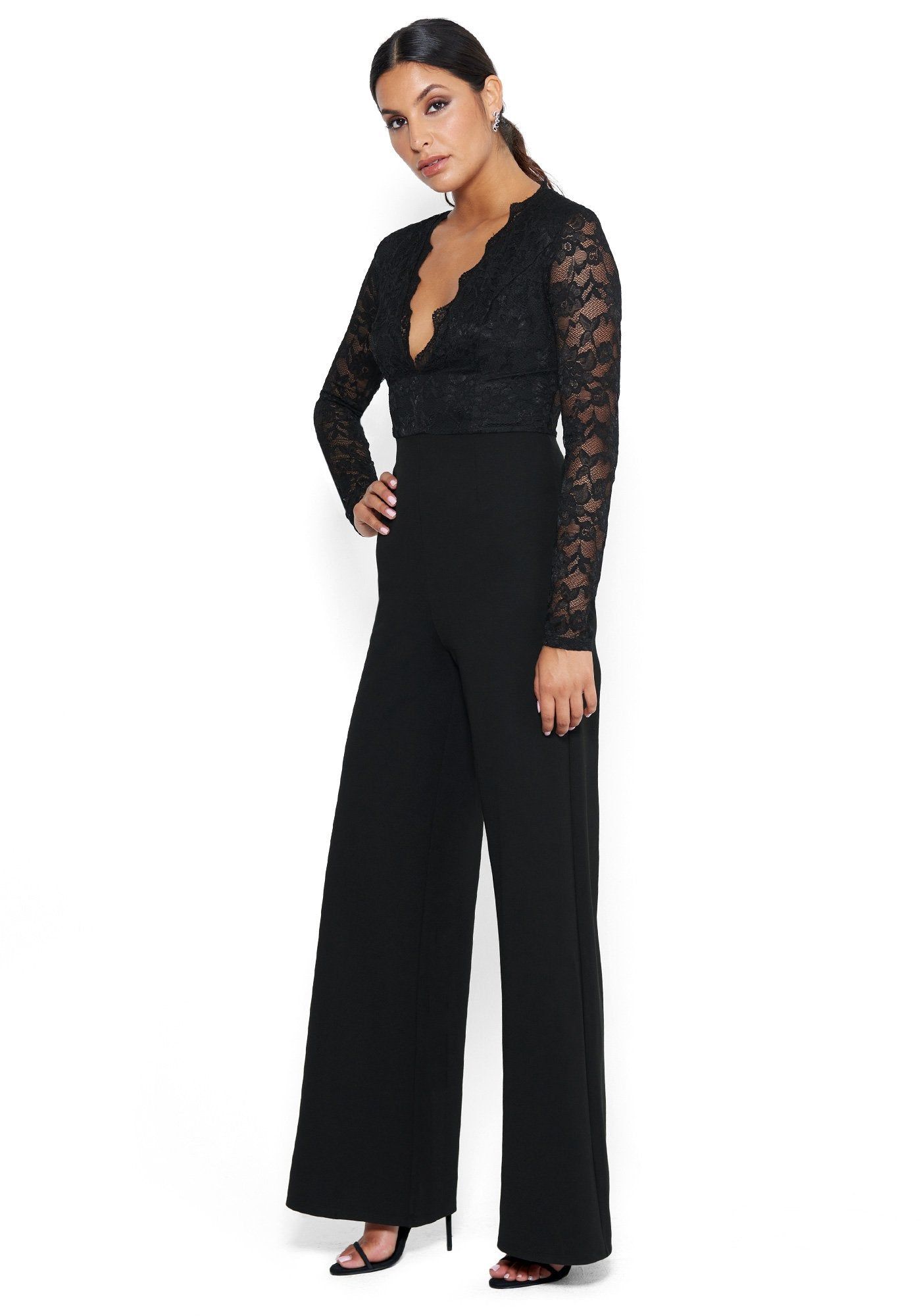 Lace Bodice Jumpsuit sold by Bebe product image thumbnail 2