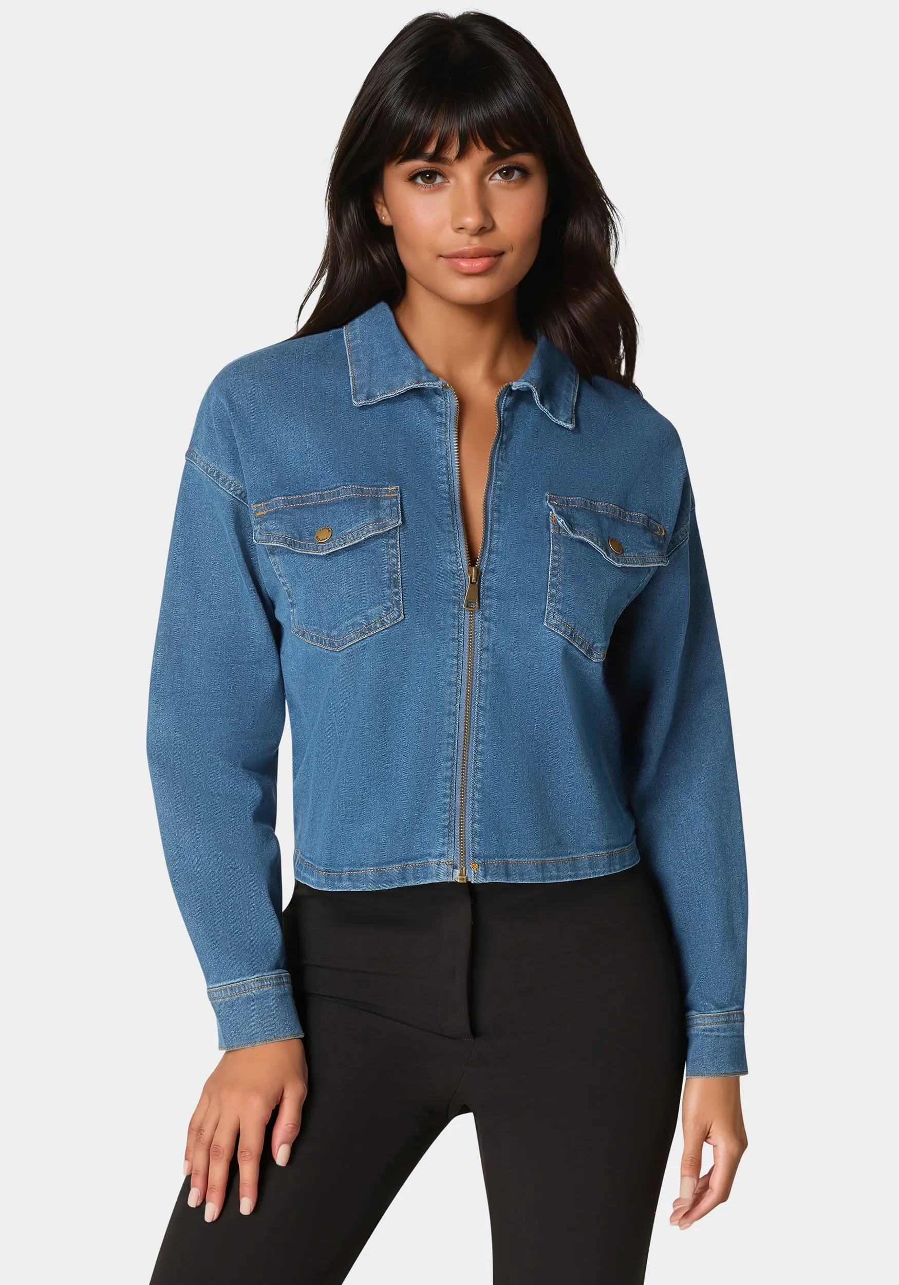 Denim Jacket The Full Zip sold by Bebe