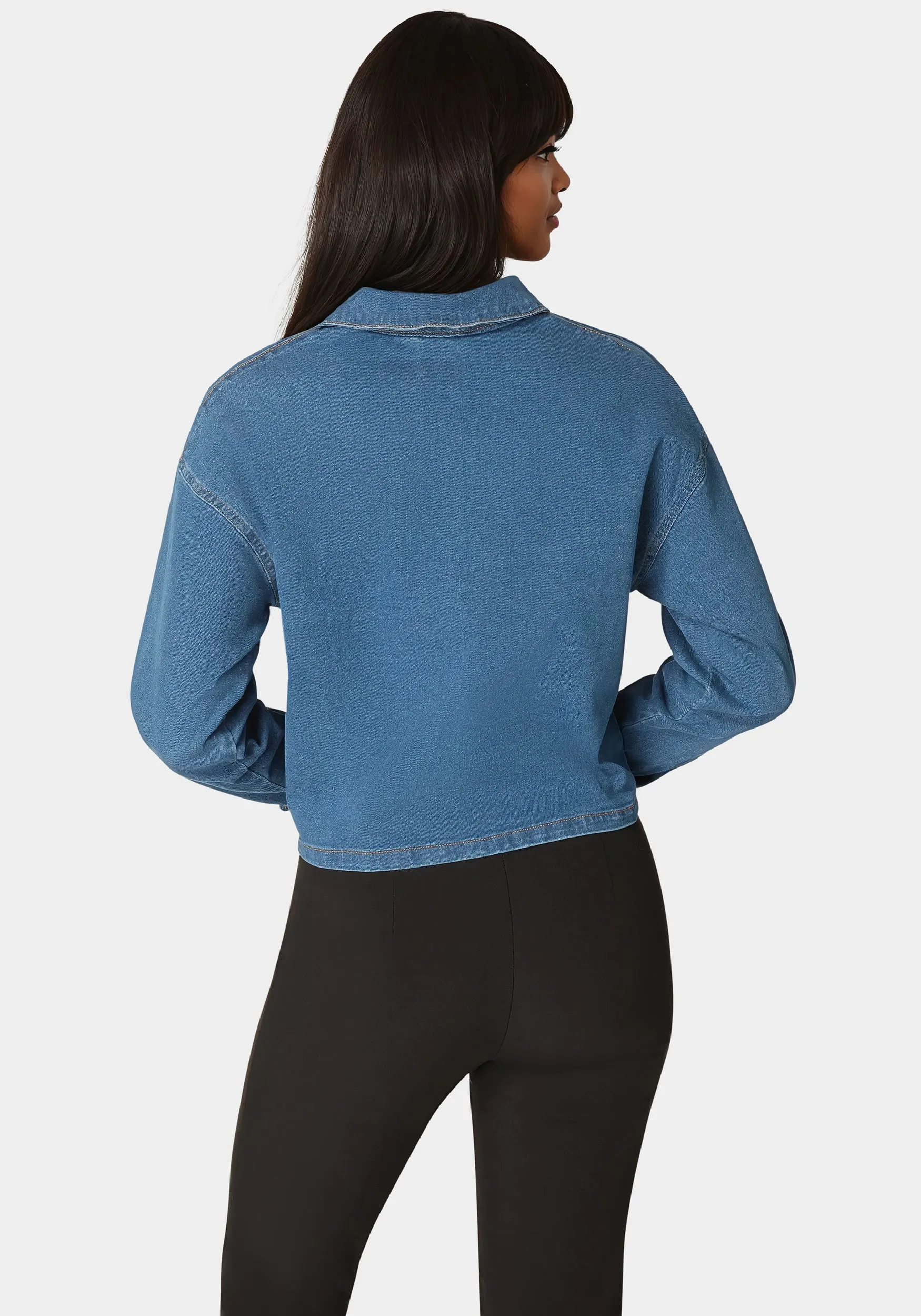 Denim Jacket The Full Zip sold by Bebe product image thumbnail 5