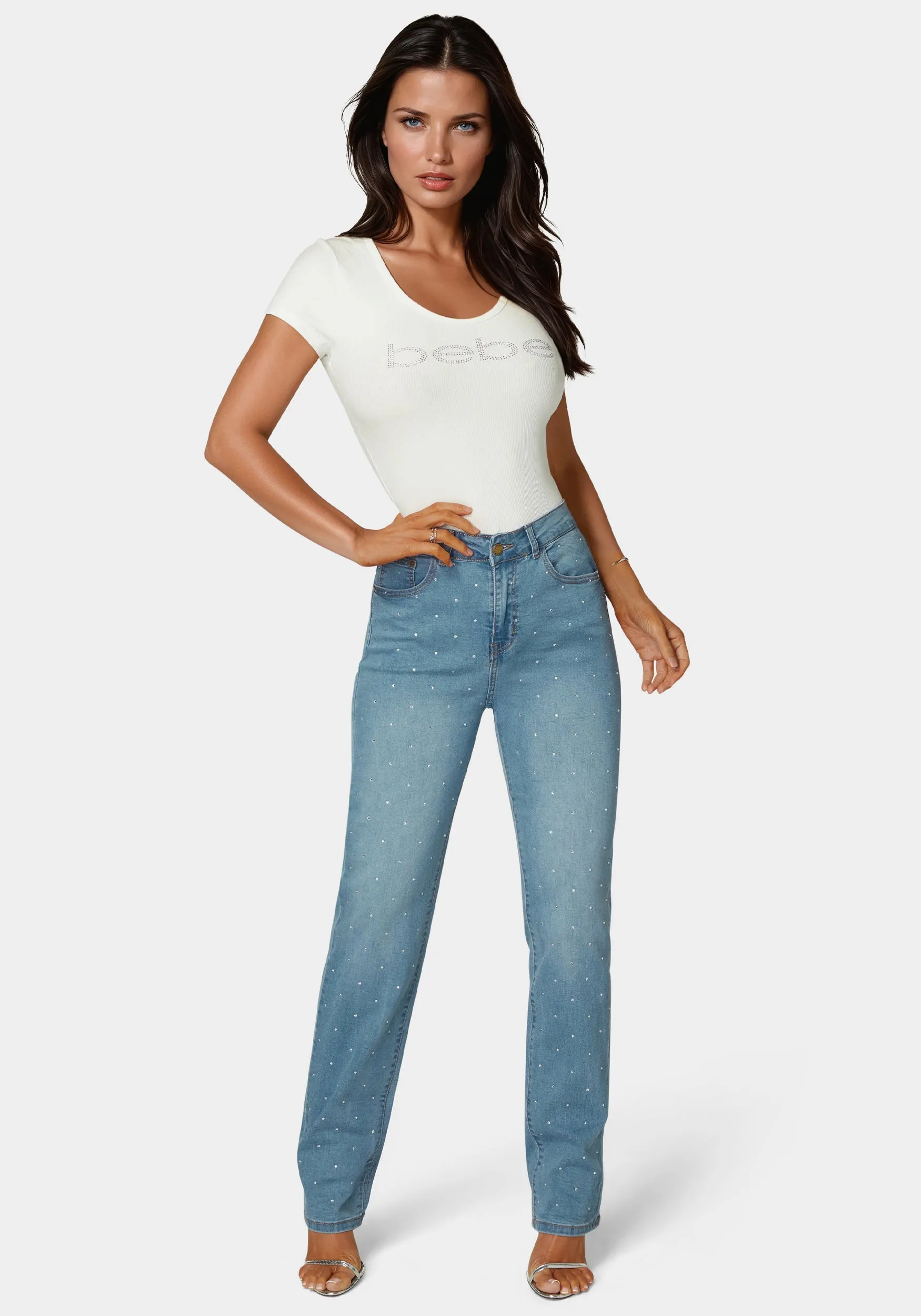 The Embellished Straight Leg sold by Bebe product image thumbnail 2