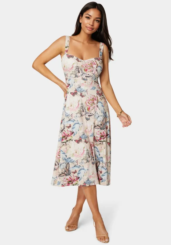 Sweetheart Fit & Flare Midi Dress made by Jump