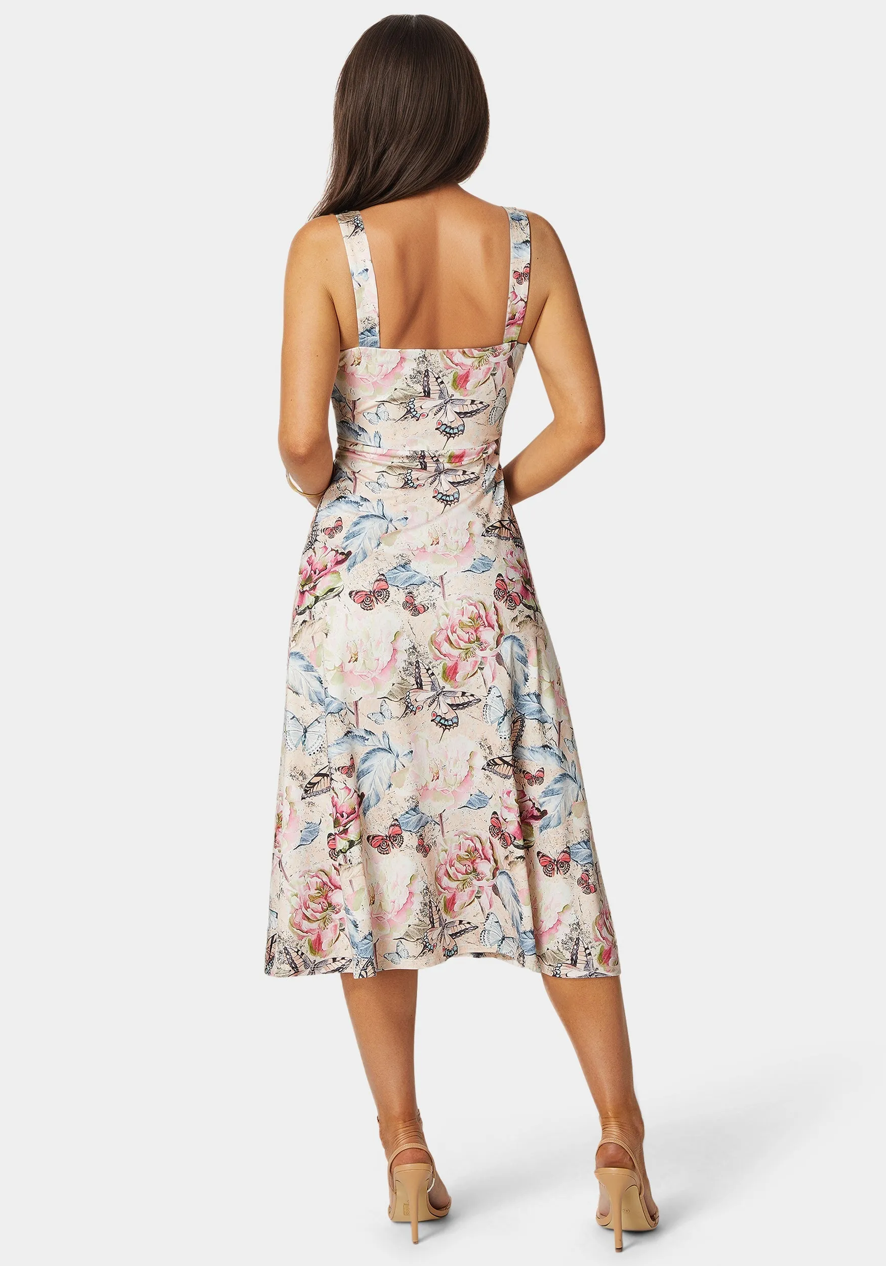 Sweetheart Fit & Flare Midi Dress sold by Bebe product image thumbnail 4
