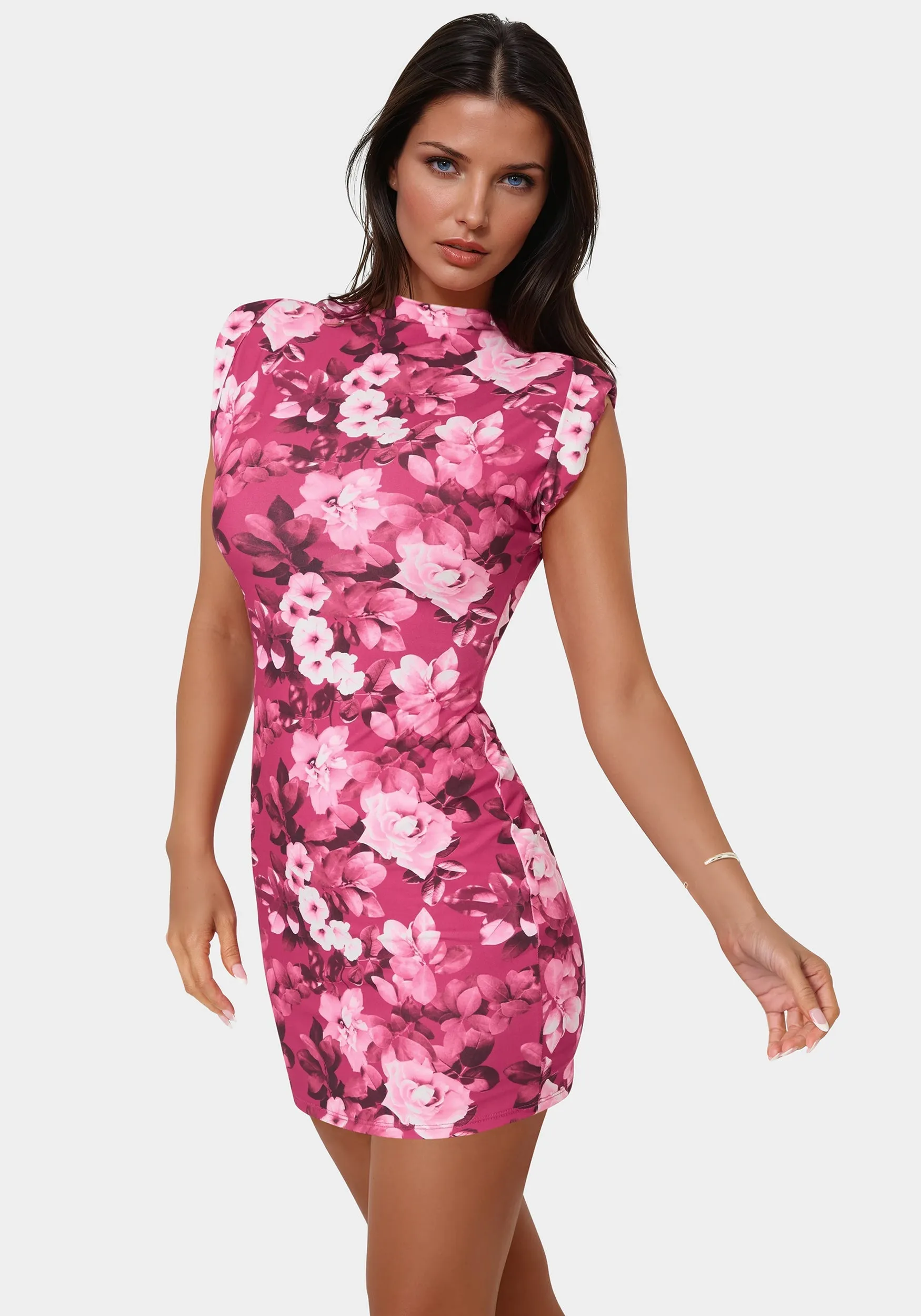 Padded Shoulder Mini Dress sold by Bebe product image thumbnail 2