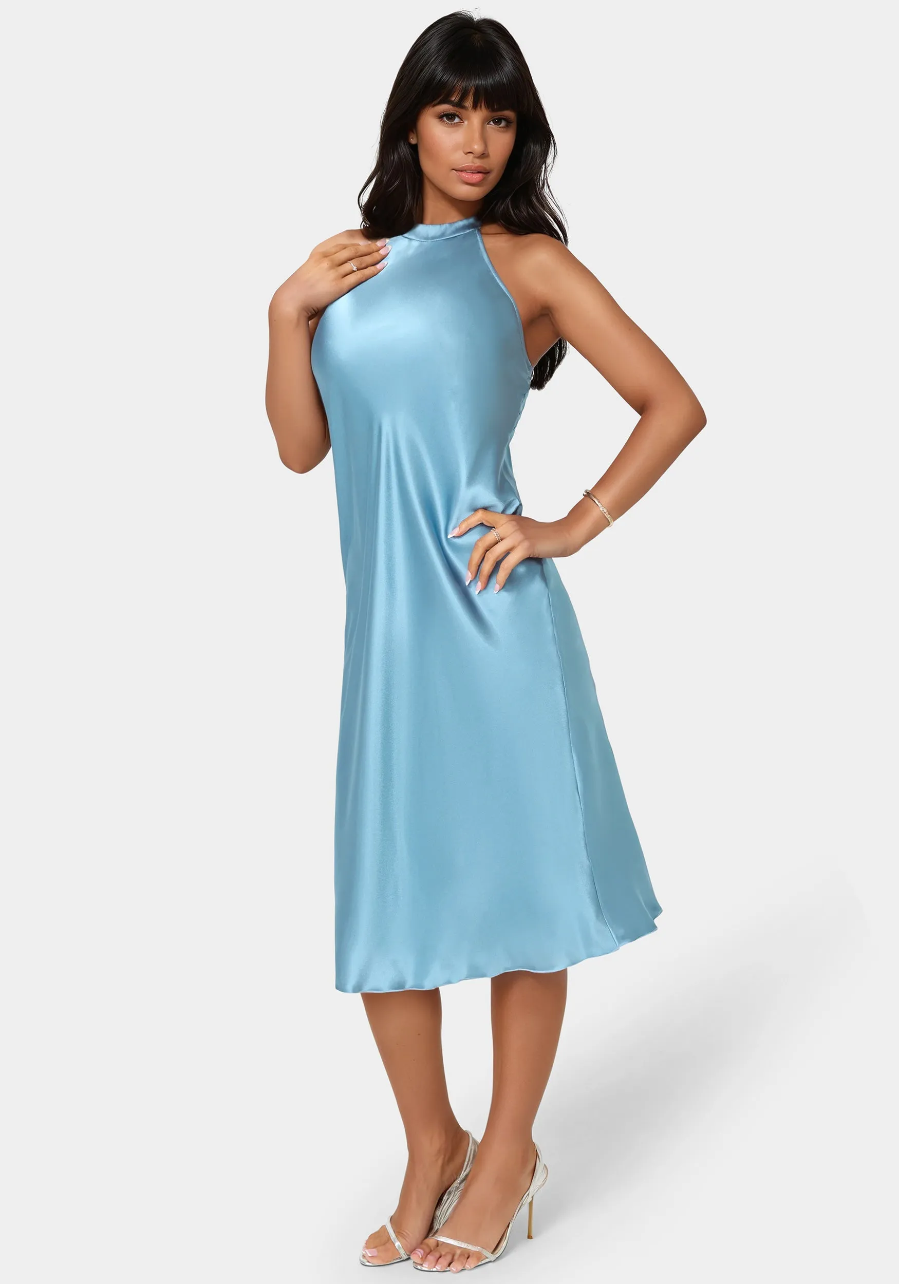 Satin Halter Dress sold by Bebe product image thumbnail 2
