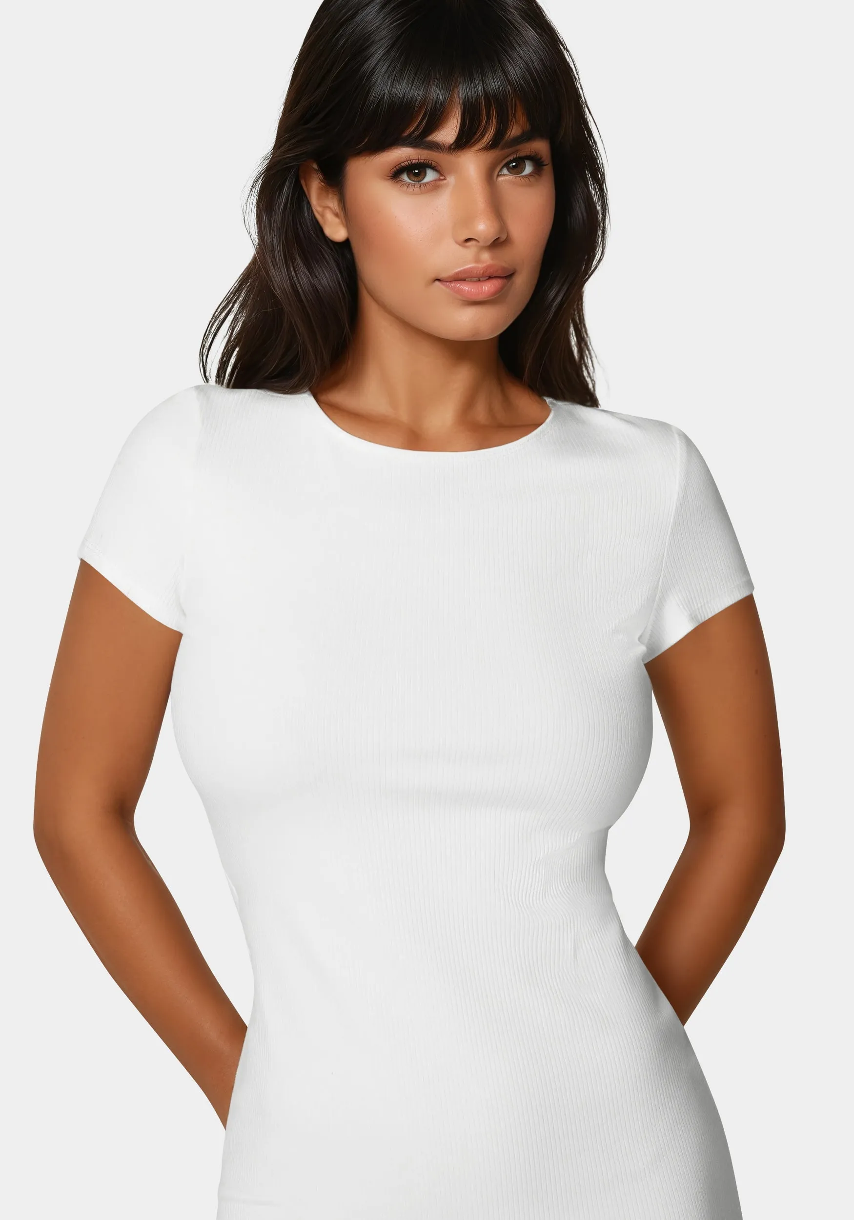 Rib A-Line Maxi Dress sold by Bebe product image thumbnail 3