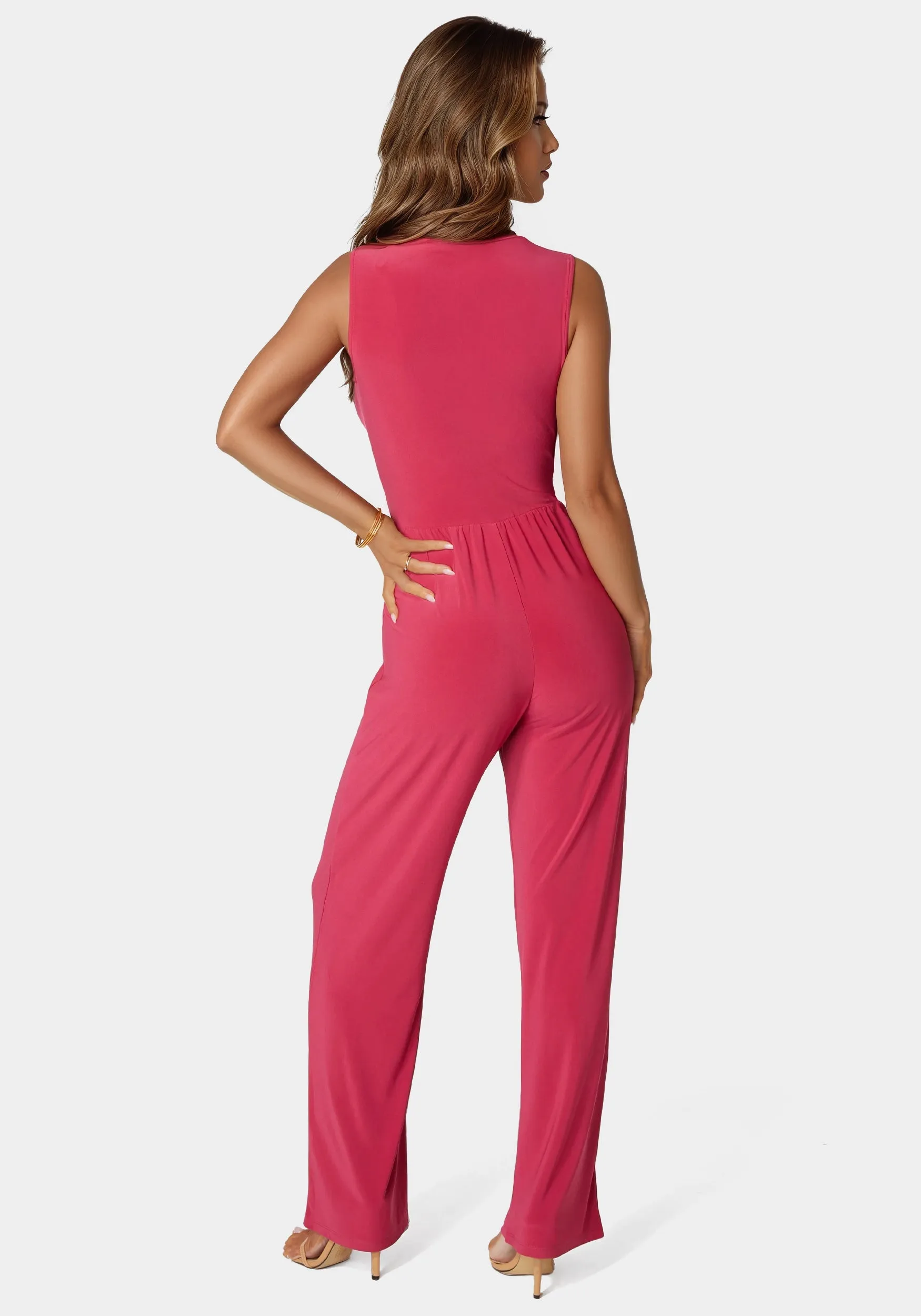 Jersey Wrap Tie Jumpsuit sold by Bebe product image thumbnail 4