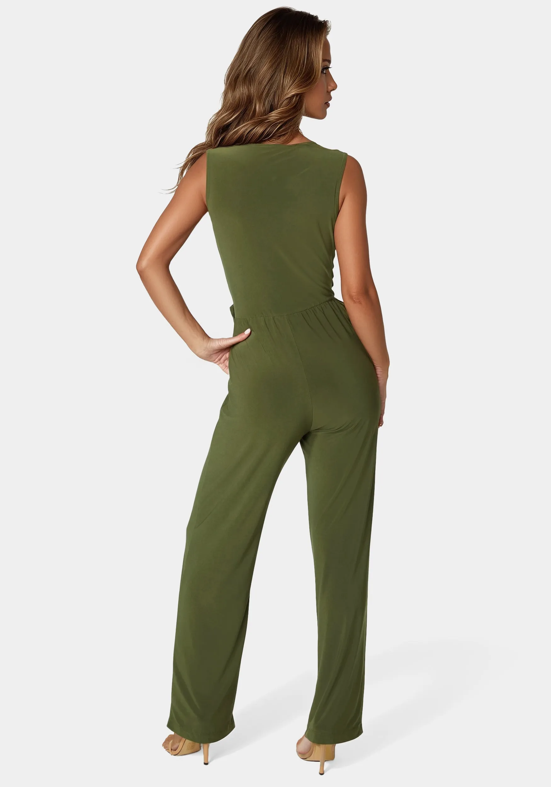 Jersey Wrap Tie Jumpsuit sold by Bebe product image thumbnail 4