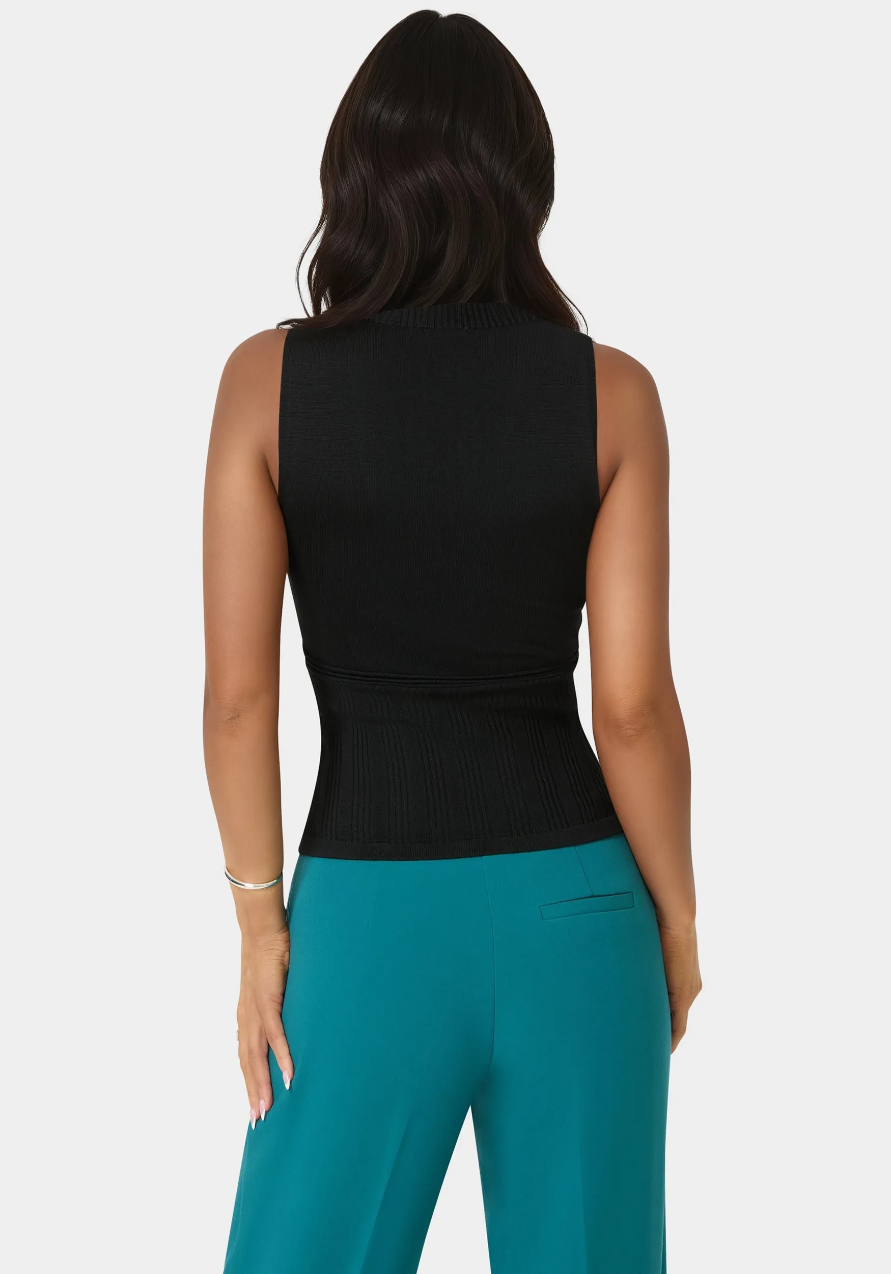 High Neck Shadow
Knit Sweater sold by Bebe product image thumbnail 4