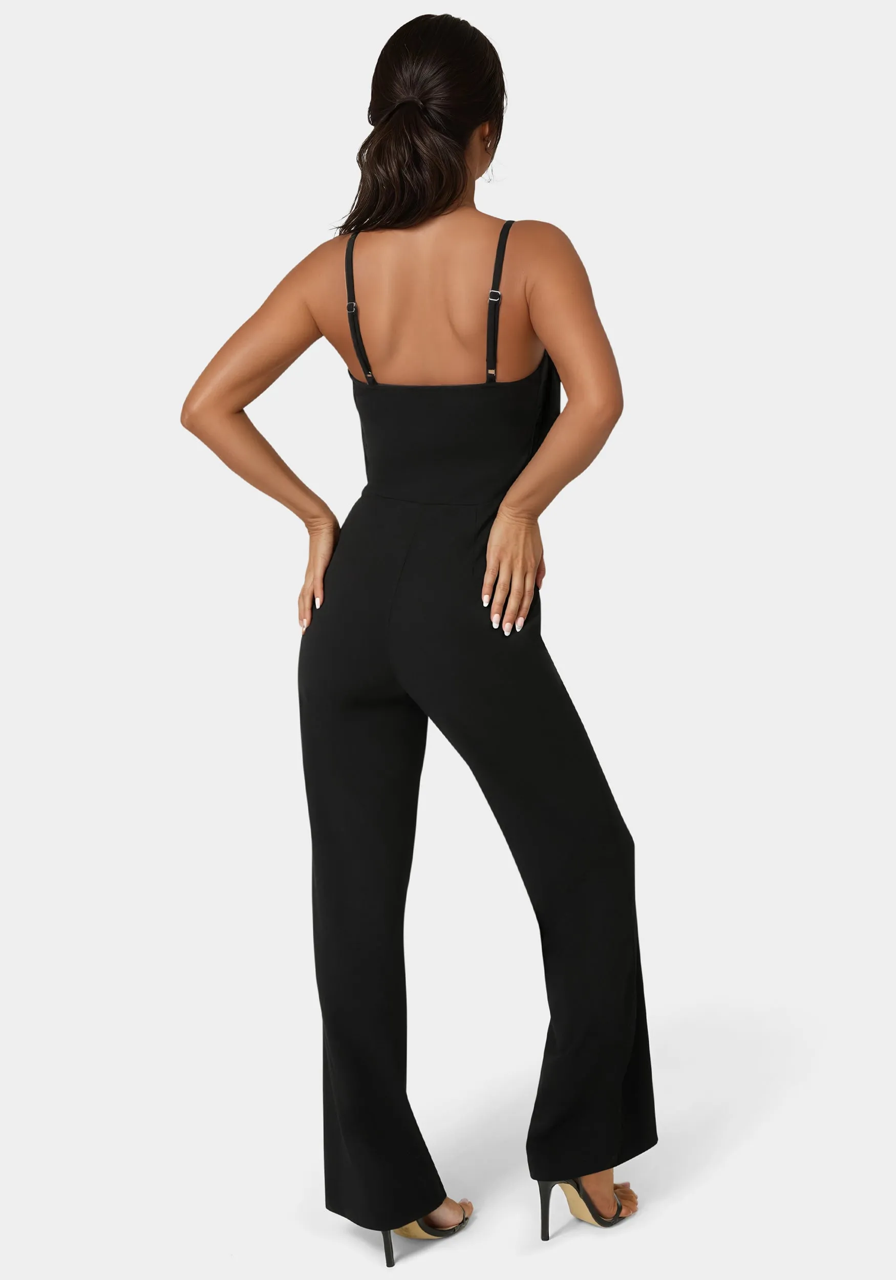 Embellished Flared Leg Jumpsuit sold by Bebe product image thumbnail 4