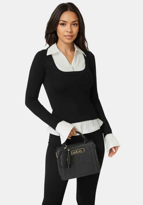 Thea Small Satchel With Card Case sold by Bebe