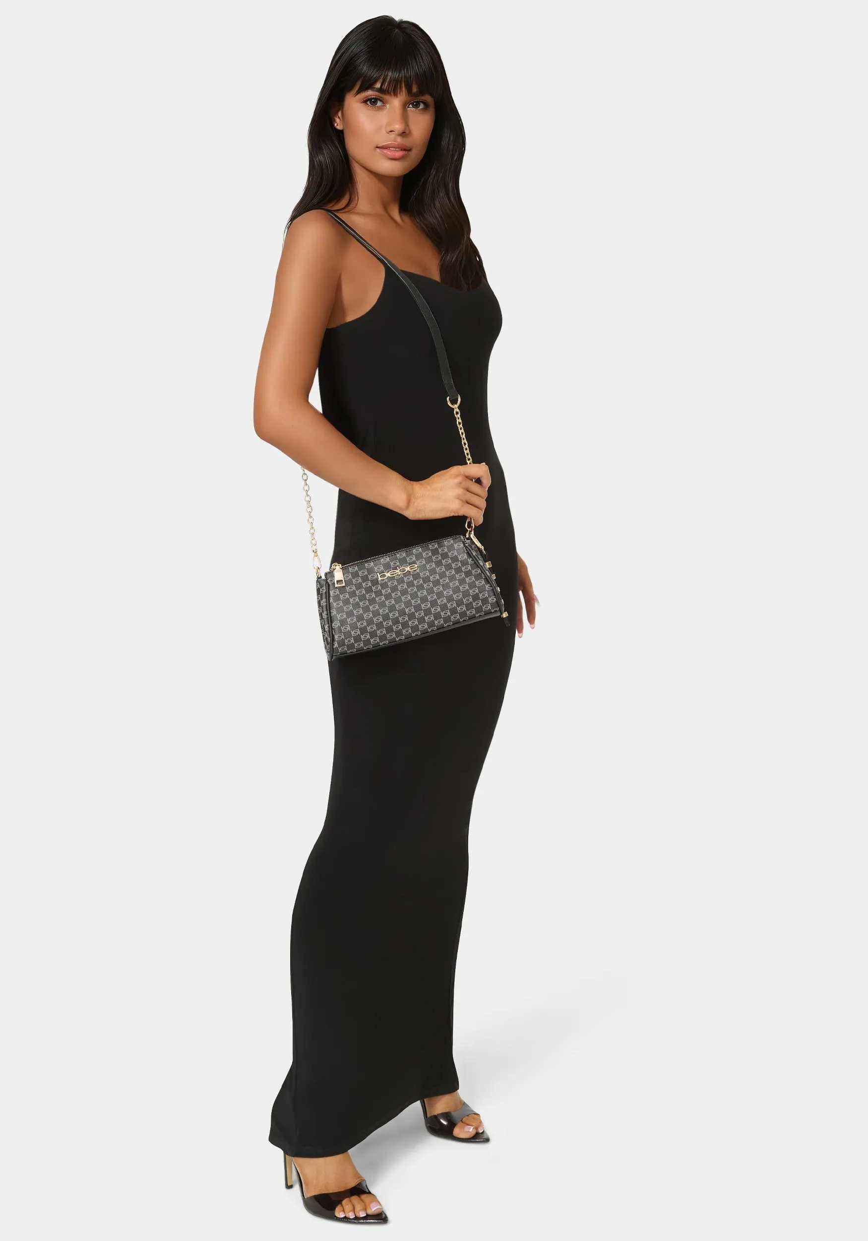 Adela Monogram Baguette Crossbody sold by Bebe