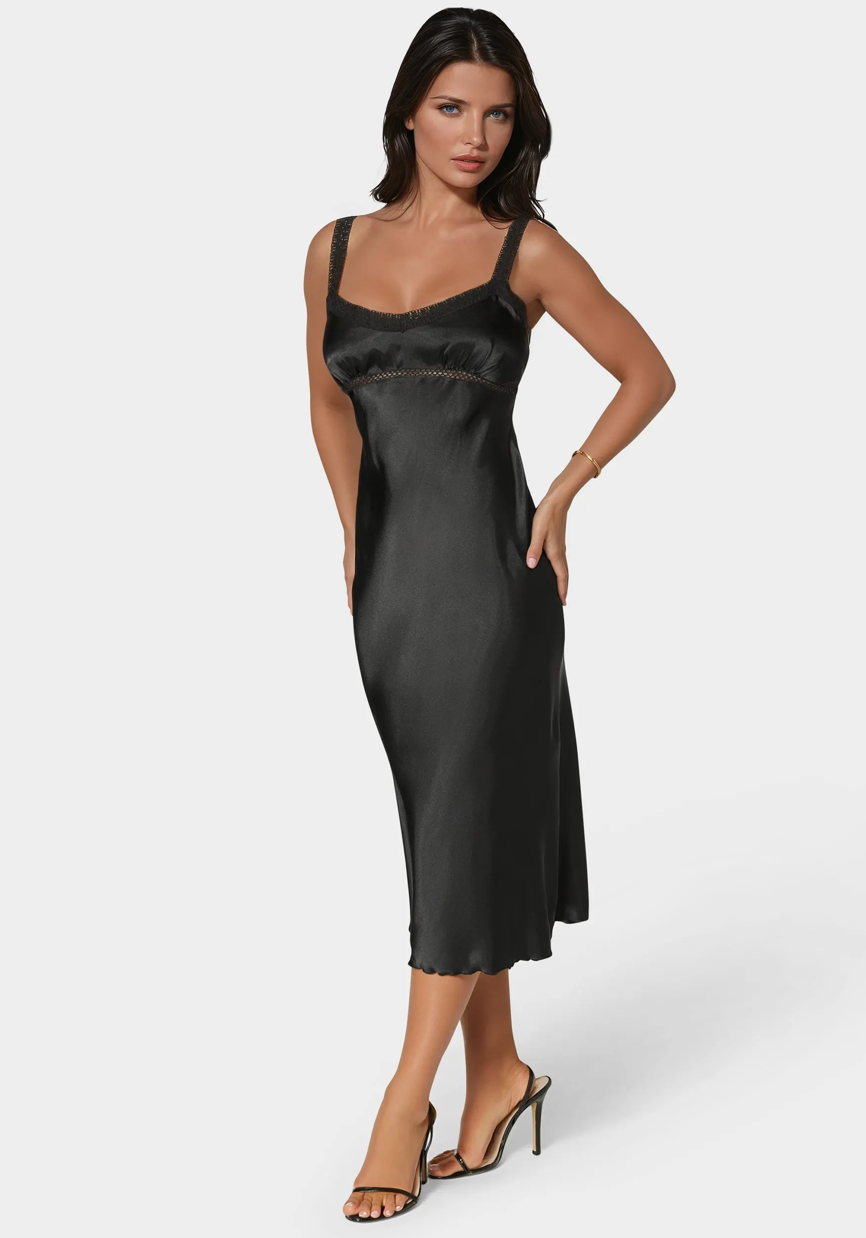 Satin Midi Dress sold by Bebe product image thumbnail 2