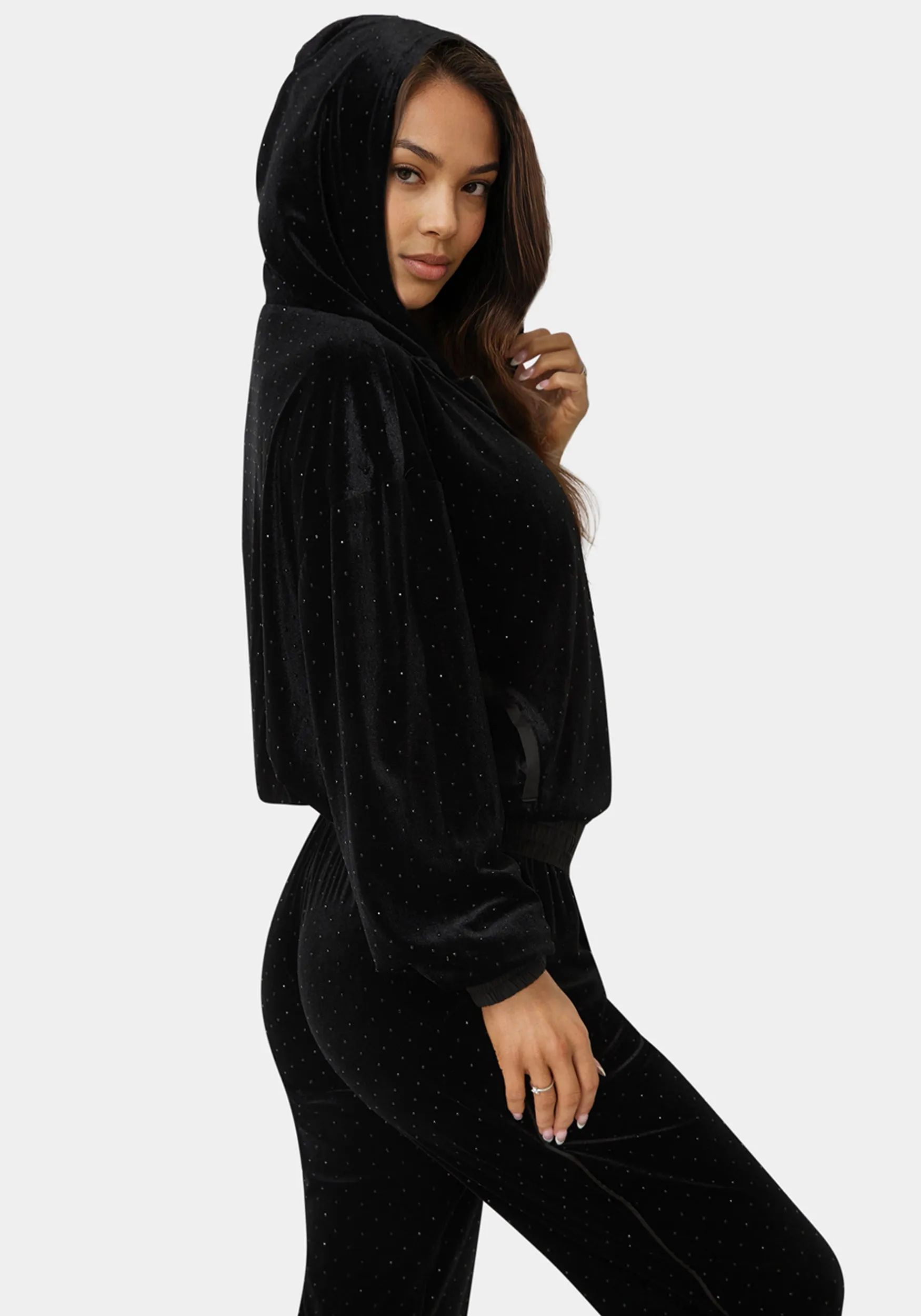 Embellished Zip Up Hoodie sold by Bebe product image thumbnail 3