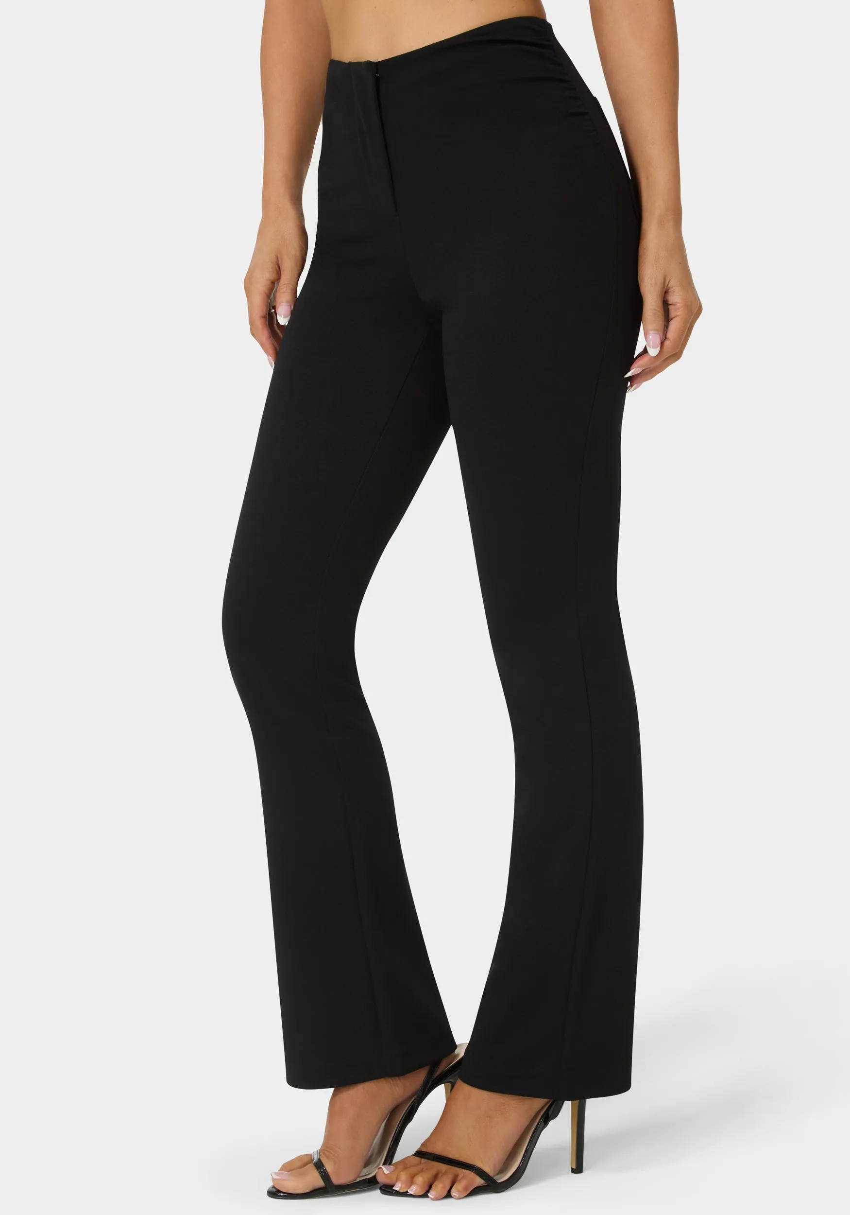 High Waist Stretch Mini Bootcut Pant sold by Bebe product image thumbnail 3