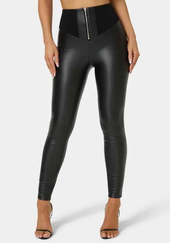 High Waist Vegan Leather Legging sold by Bebe