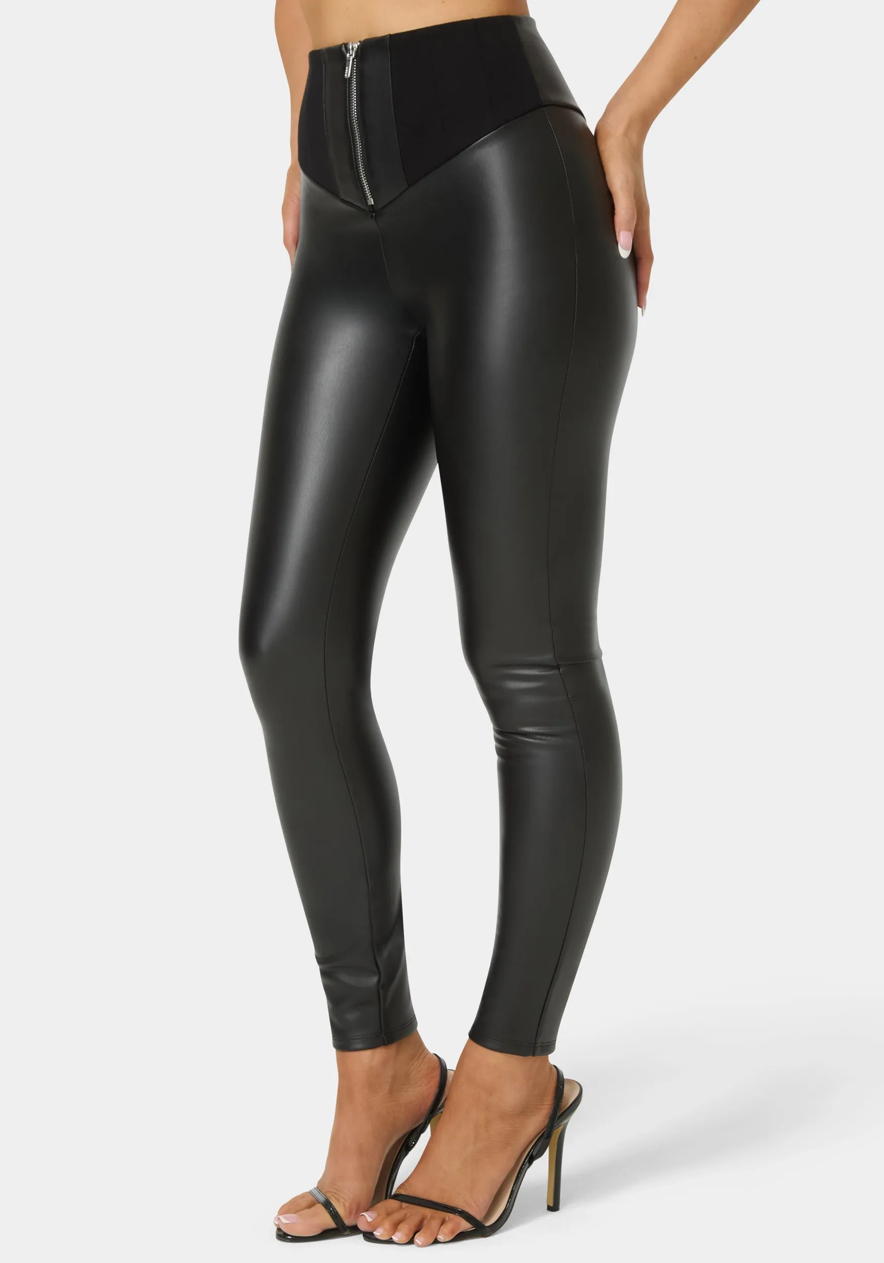 High Waist Vegan Leather Legging sold by Bebe product image thumbnail 3