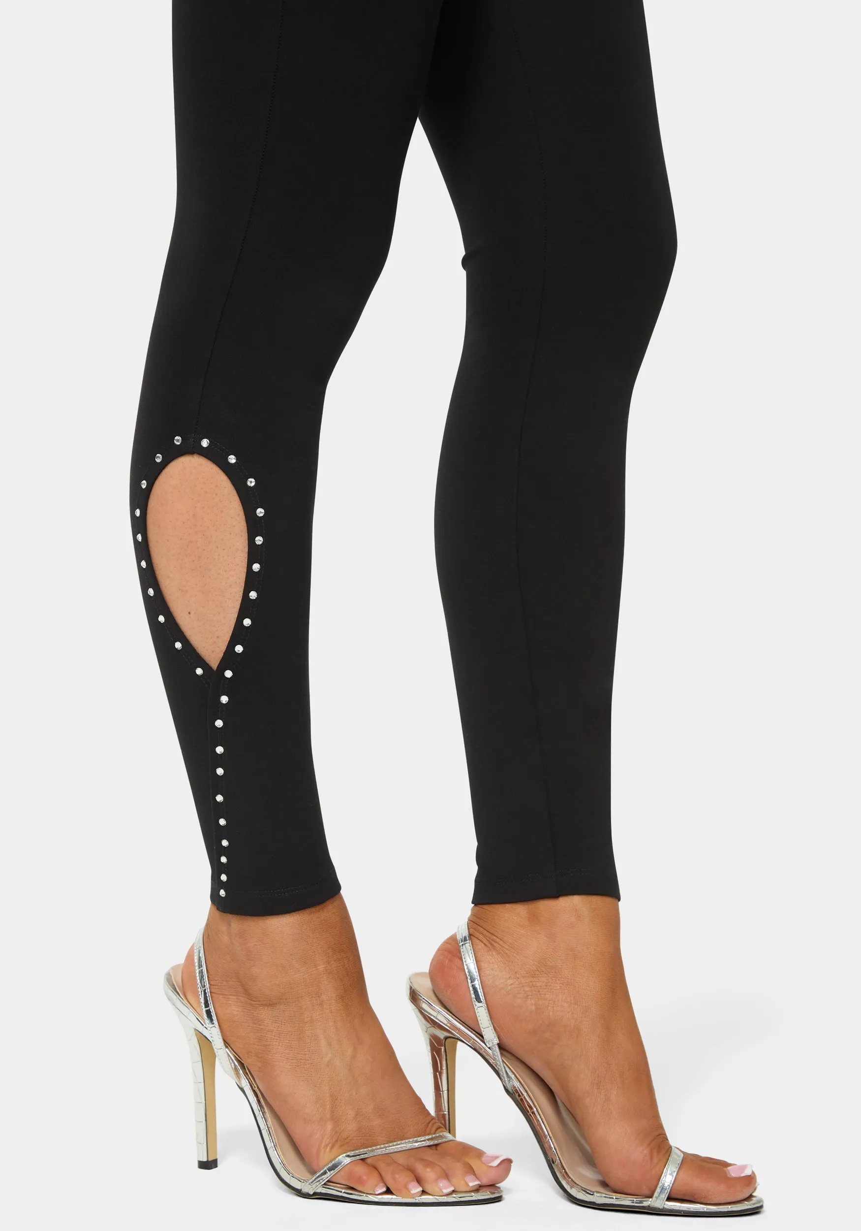 High Waist Rhinestone Legging sold by Bebe product image thumbnail 4