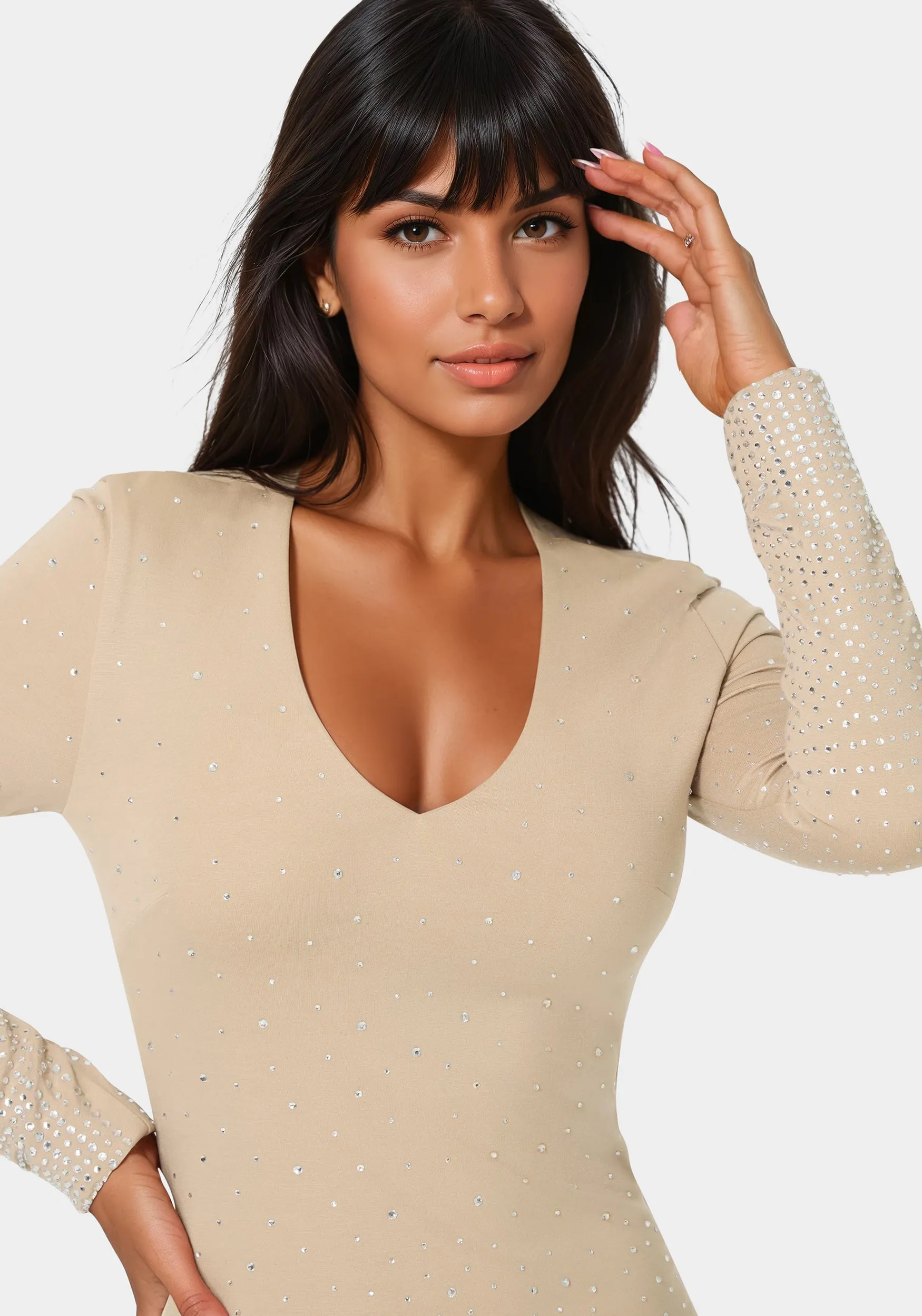 Ombre Crystal Mini Dress sold by Bebe product image thumbnail 4