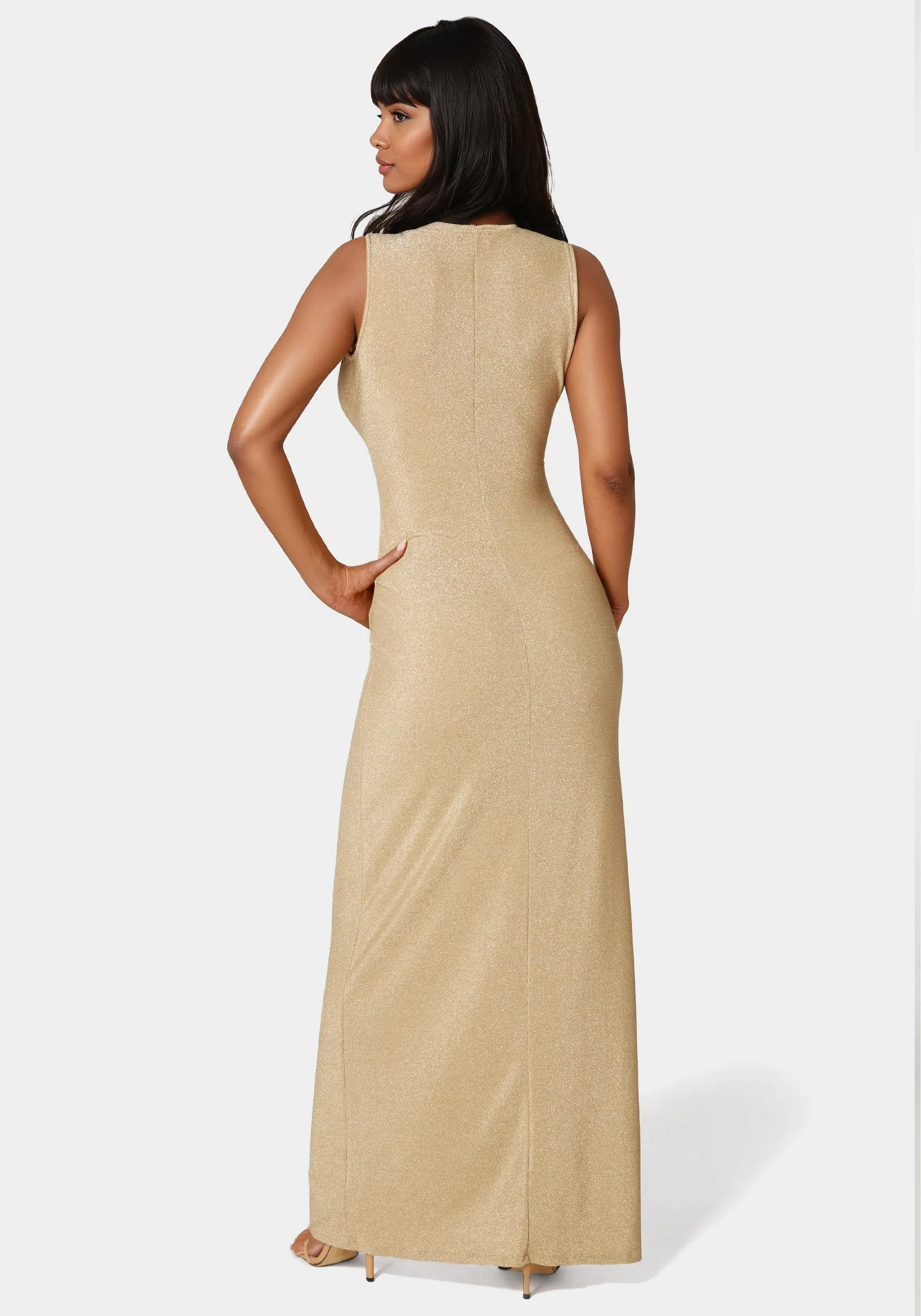 Twist Front Cutout Maxi sold by Bebe product image thumbnail 3