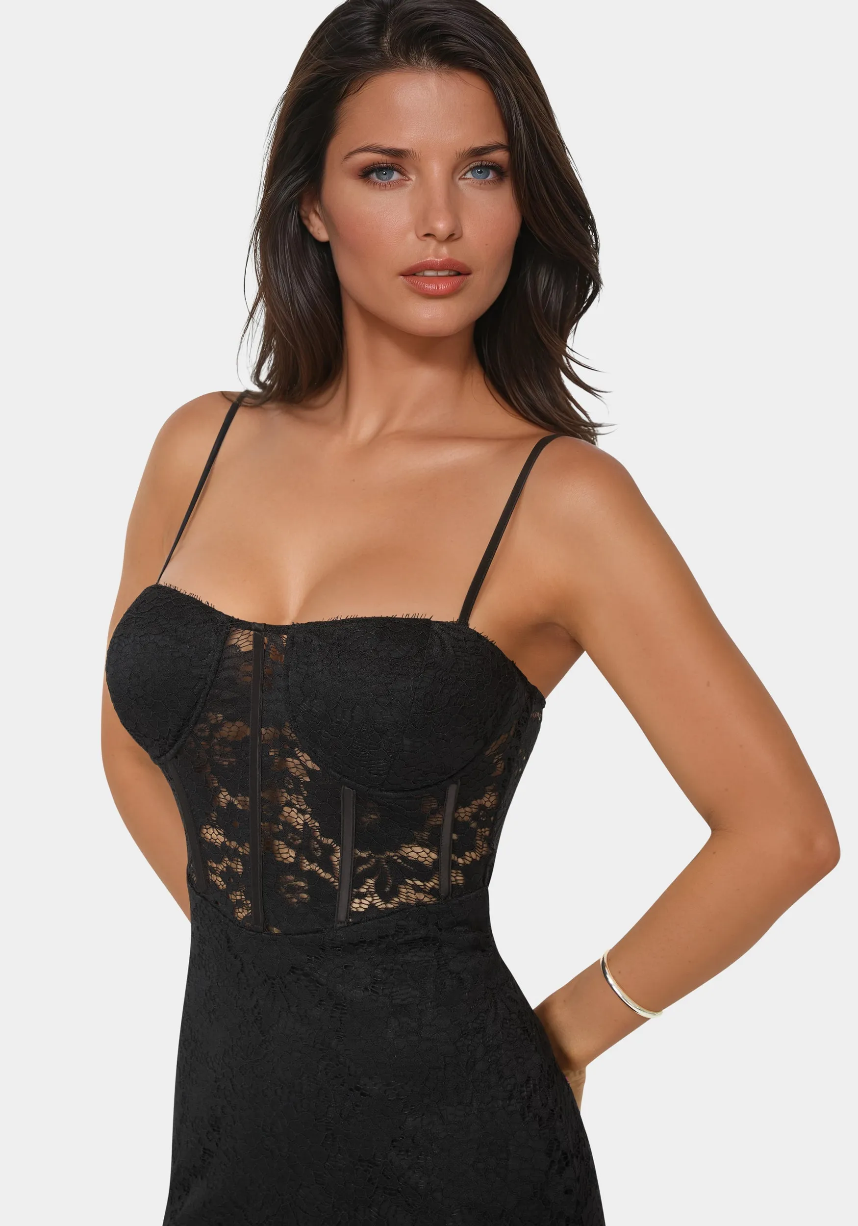 Lace Corset Midi Dress sold by Bebe product image thumbnail 4