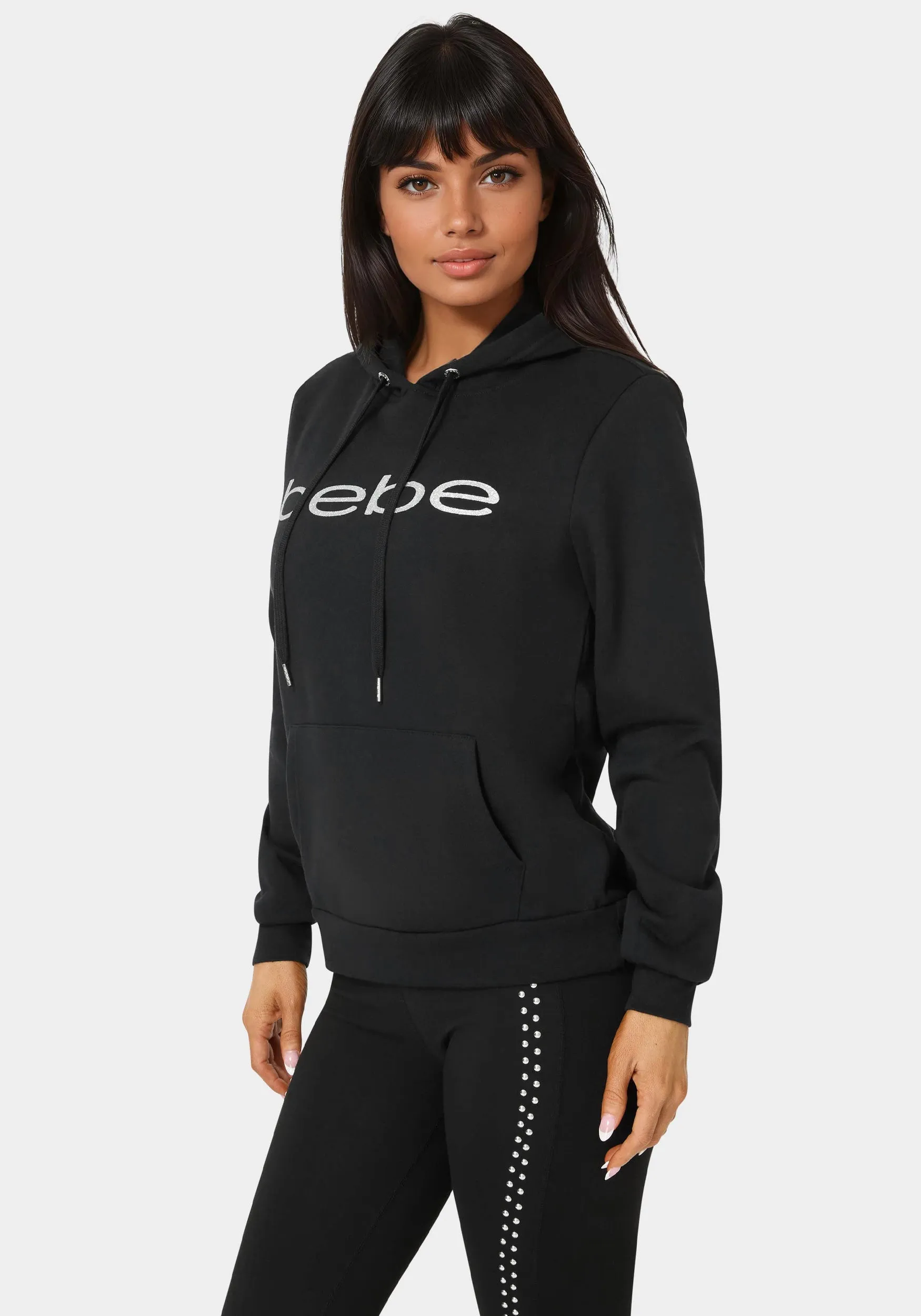Glitter Logo Fleece Hoodie sold by Bebe product image thumbnail 2