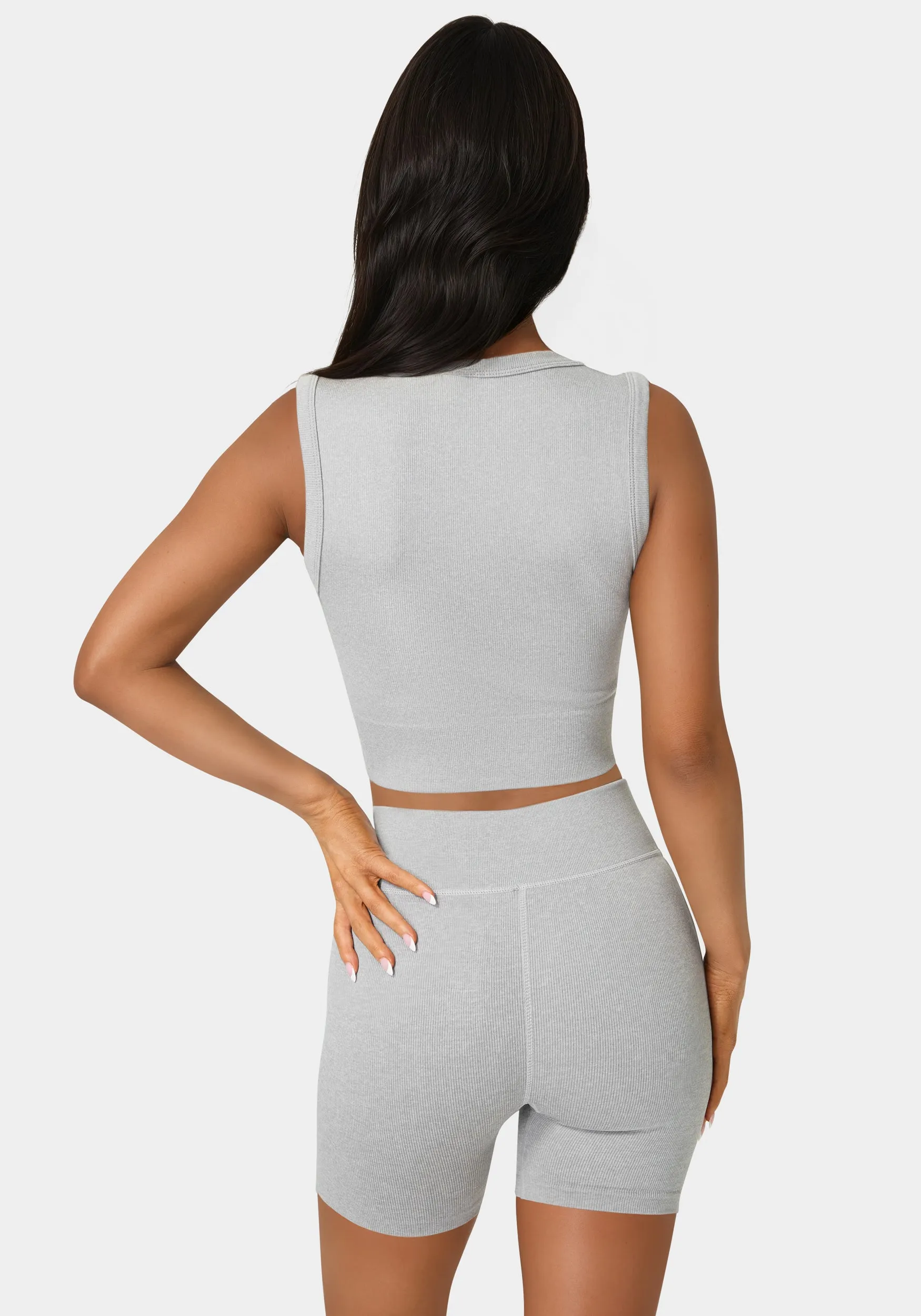 Double Layer Front Seamless Crop Tank sold by Bebe product image thumbnail 3