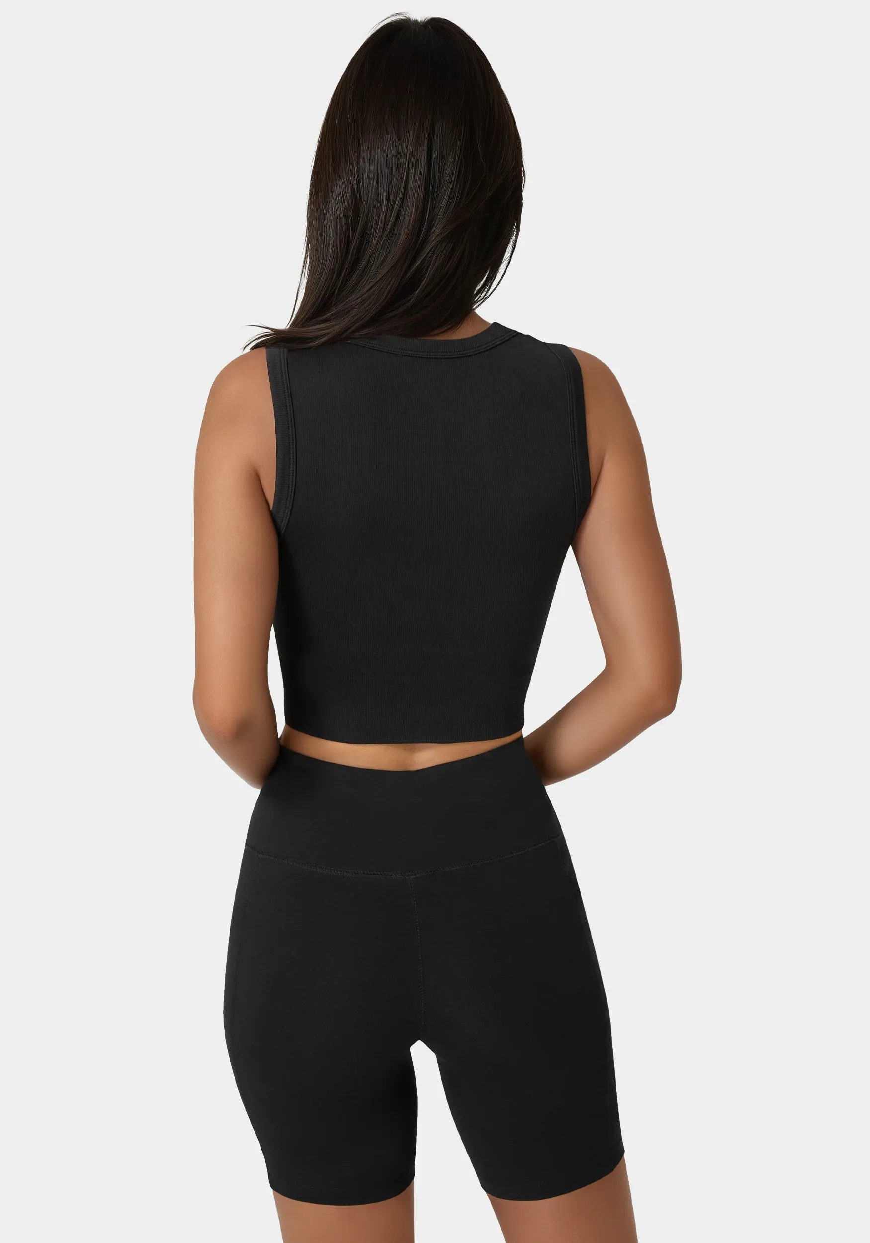 Double Layer Front Seamless Crop Tank sold by Bebe product image thumbnail 3