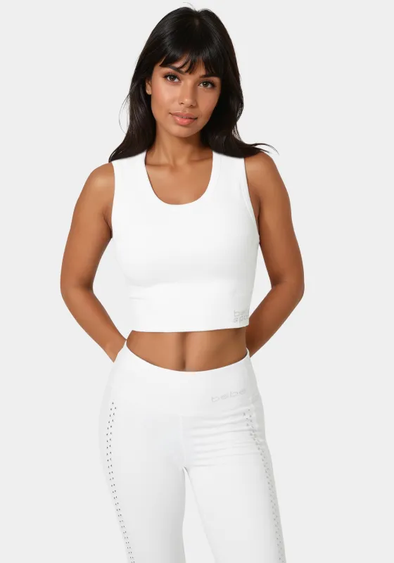 Double Layer Front Seamless Crop Tank sold by Bebe