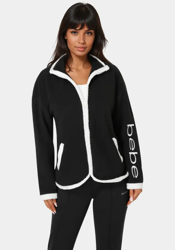Polar Fleece Jacket With Teddy Fur Trim sold by Bebe