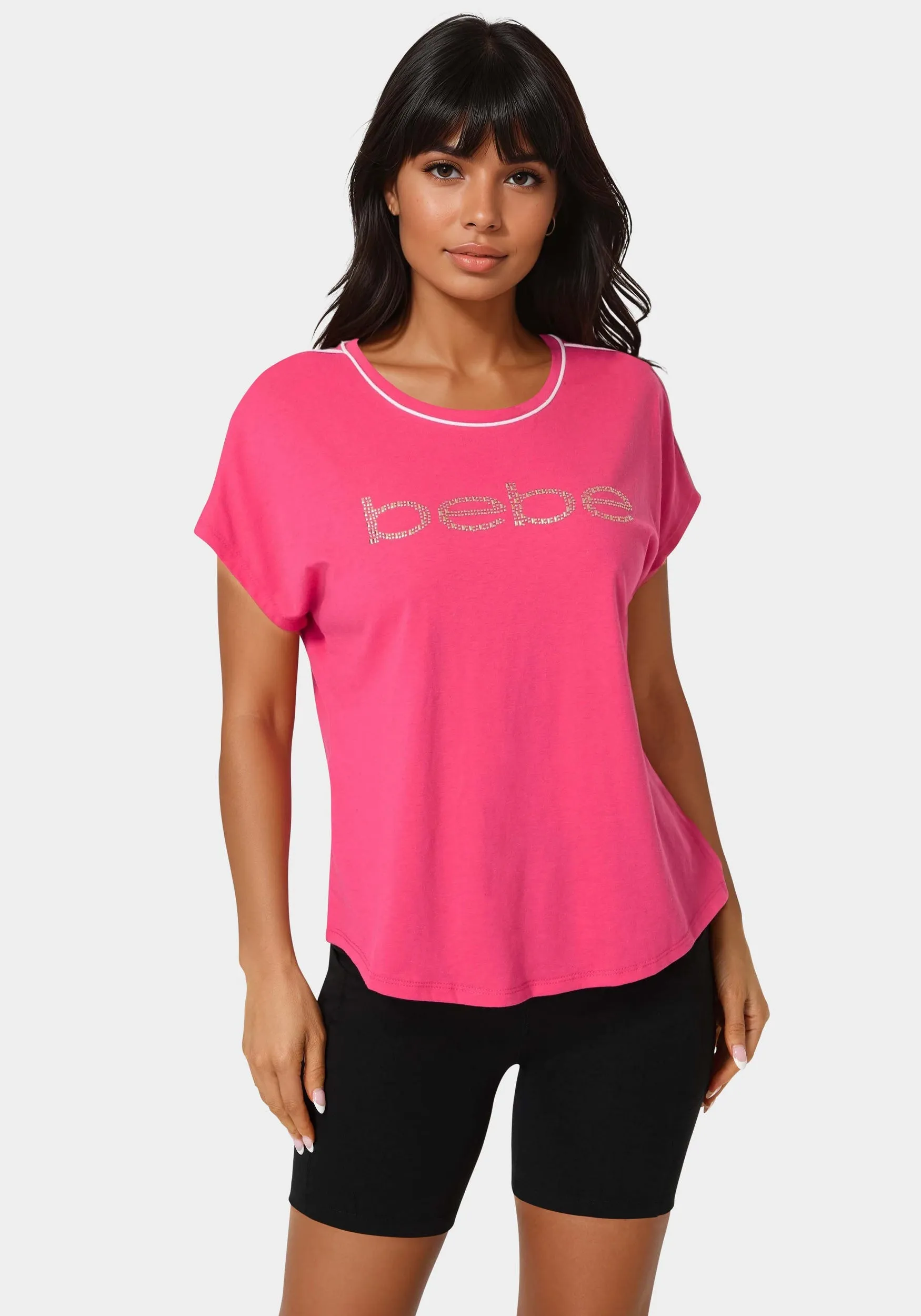 Crew Neck Logo Tee sold by Bebe