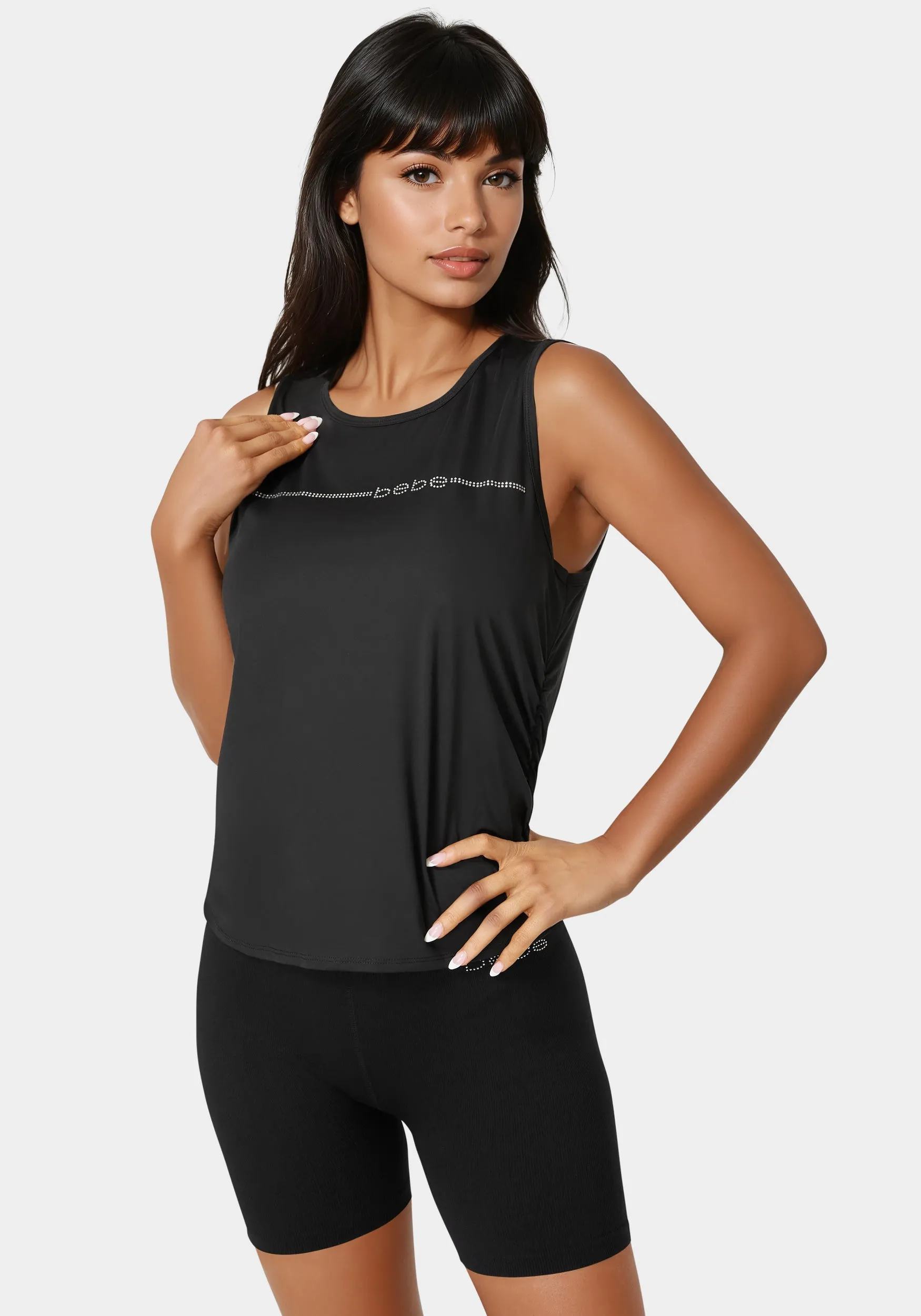 Ruched Side Tank sold by Bebe