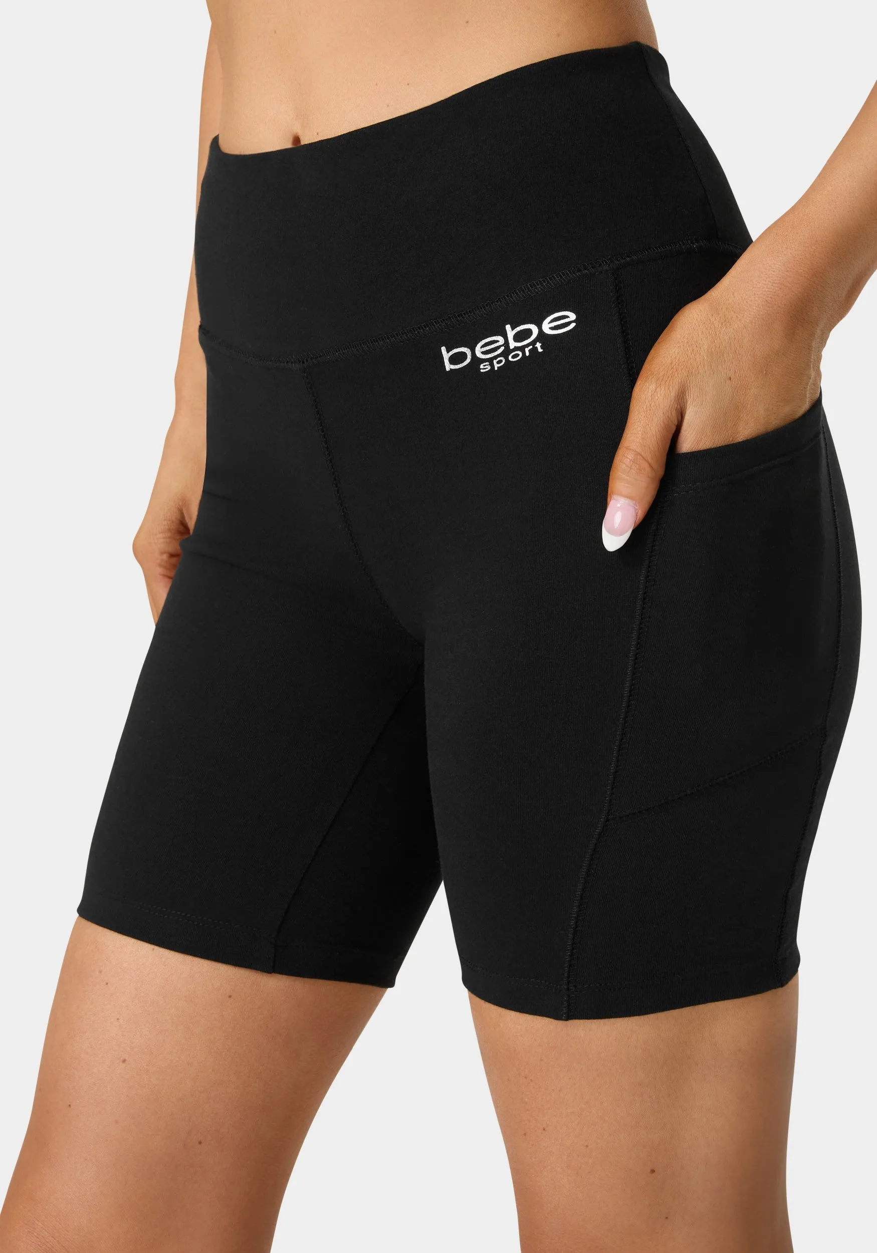 Bebe Cotton Spandex Bike Short sold by Bebe product image thumbnail 4