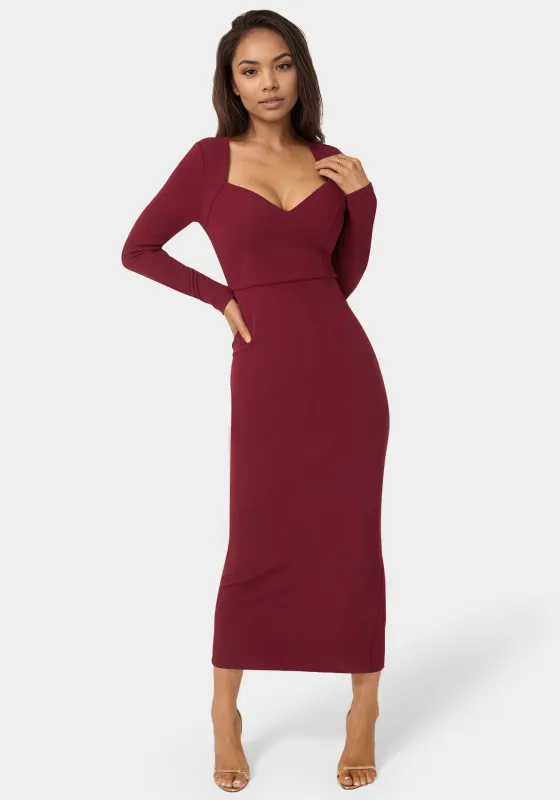 Open Back Ankle Dress sold by Bebe