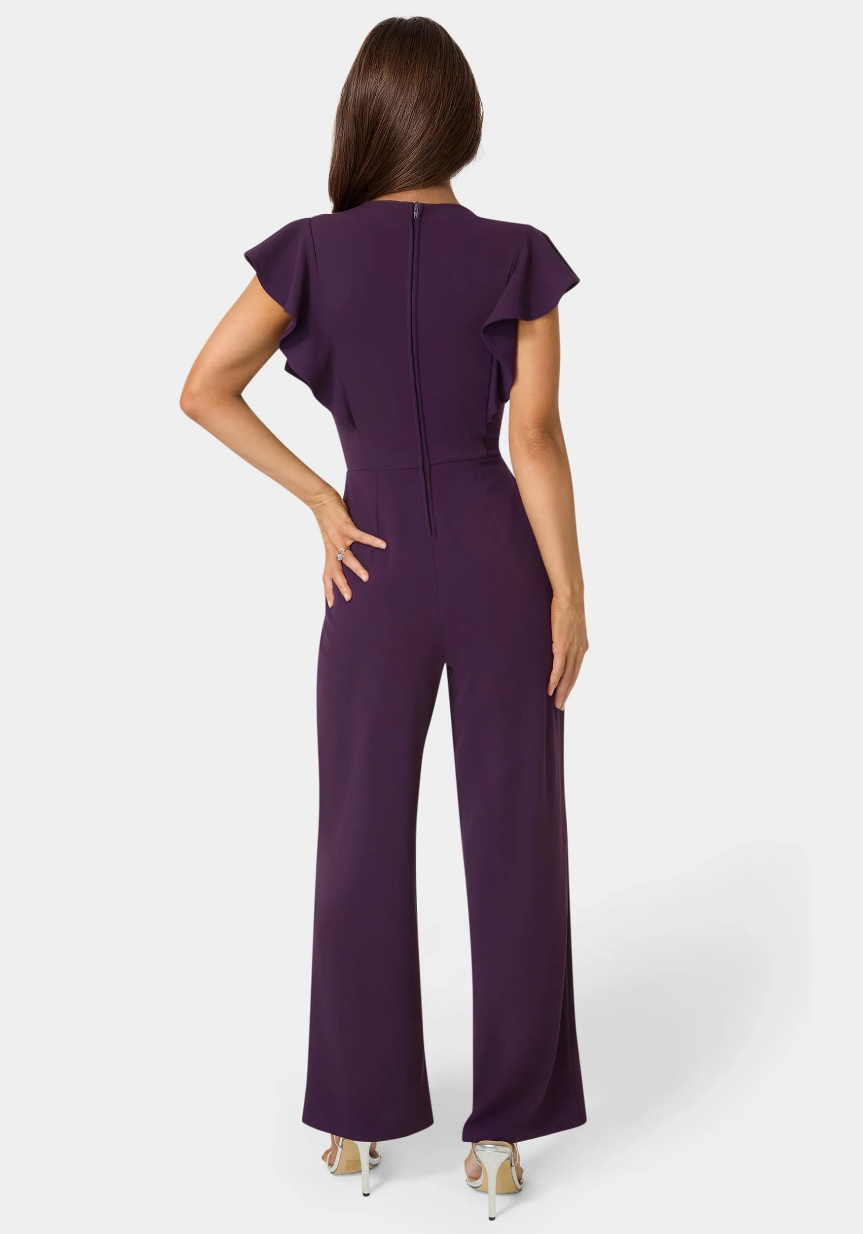 Flutter Sleeve Core Jumpsuit sold by Bebe product image thumbnail 4