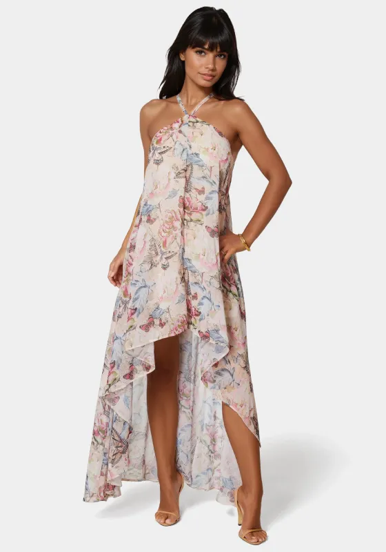 High Low Chiffon Maxi Dress sold by Bebe